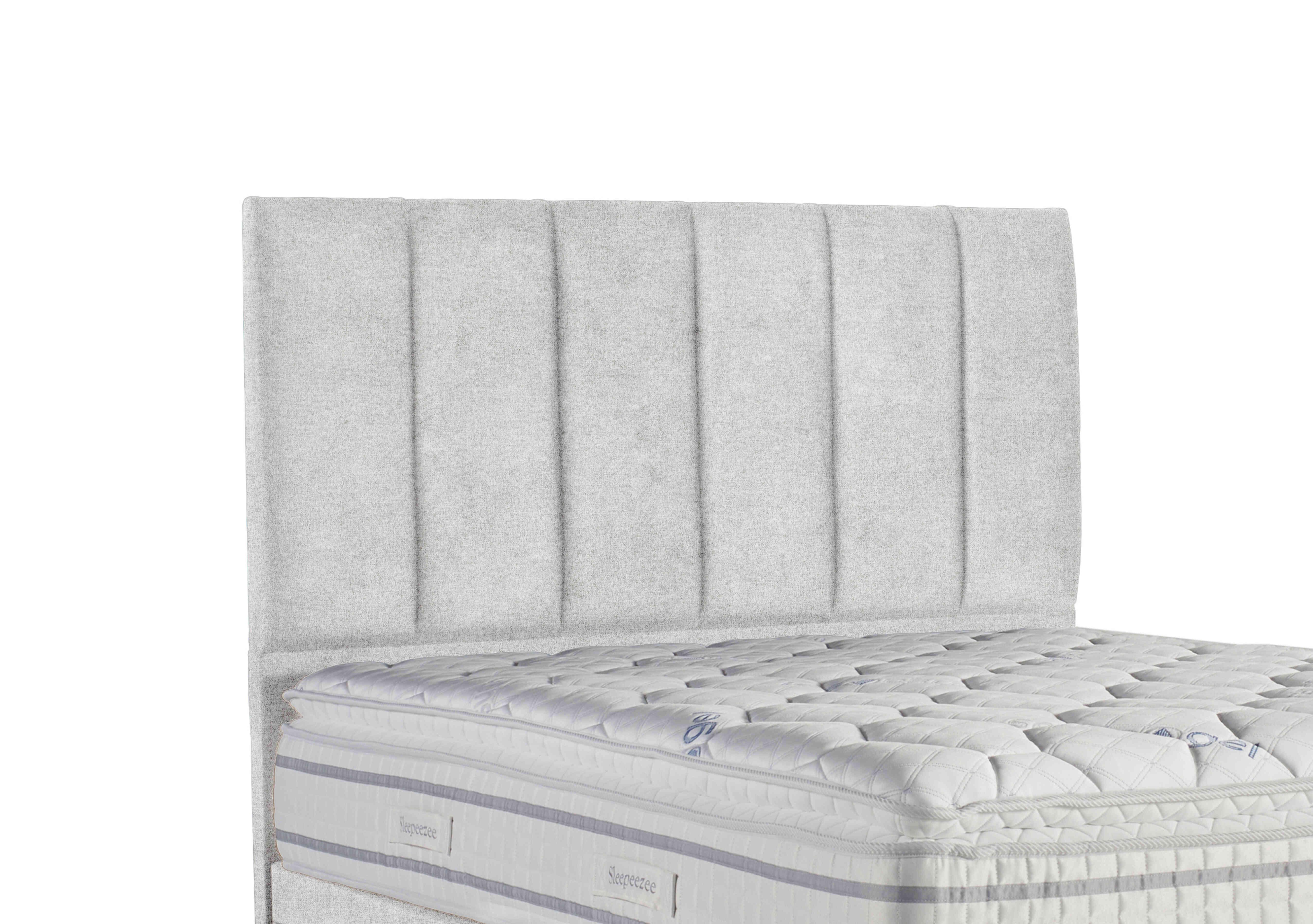 Spire Floor Standing Headboard in Queens Pebble on Furniture Village