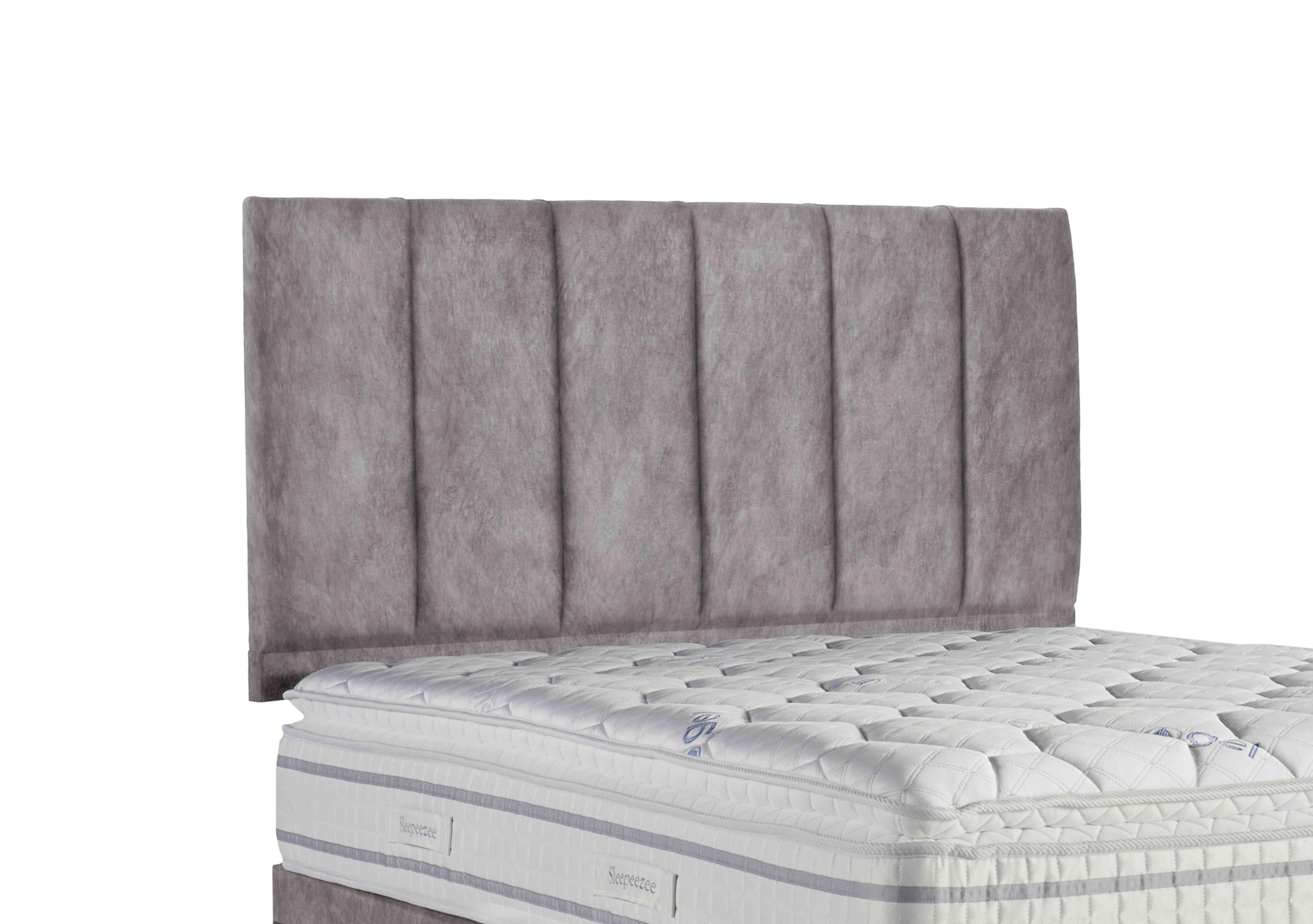 Spire Strutted Headboard in Dapple Silver on Furniture Village