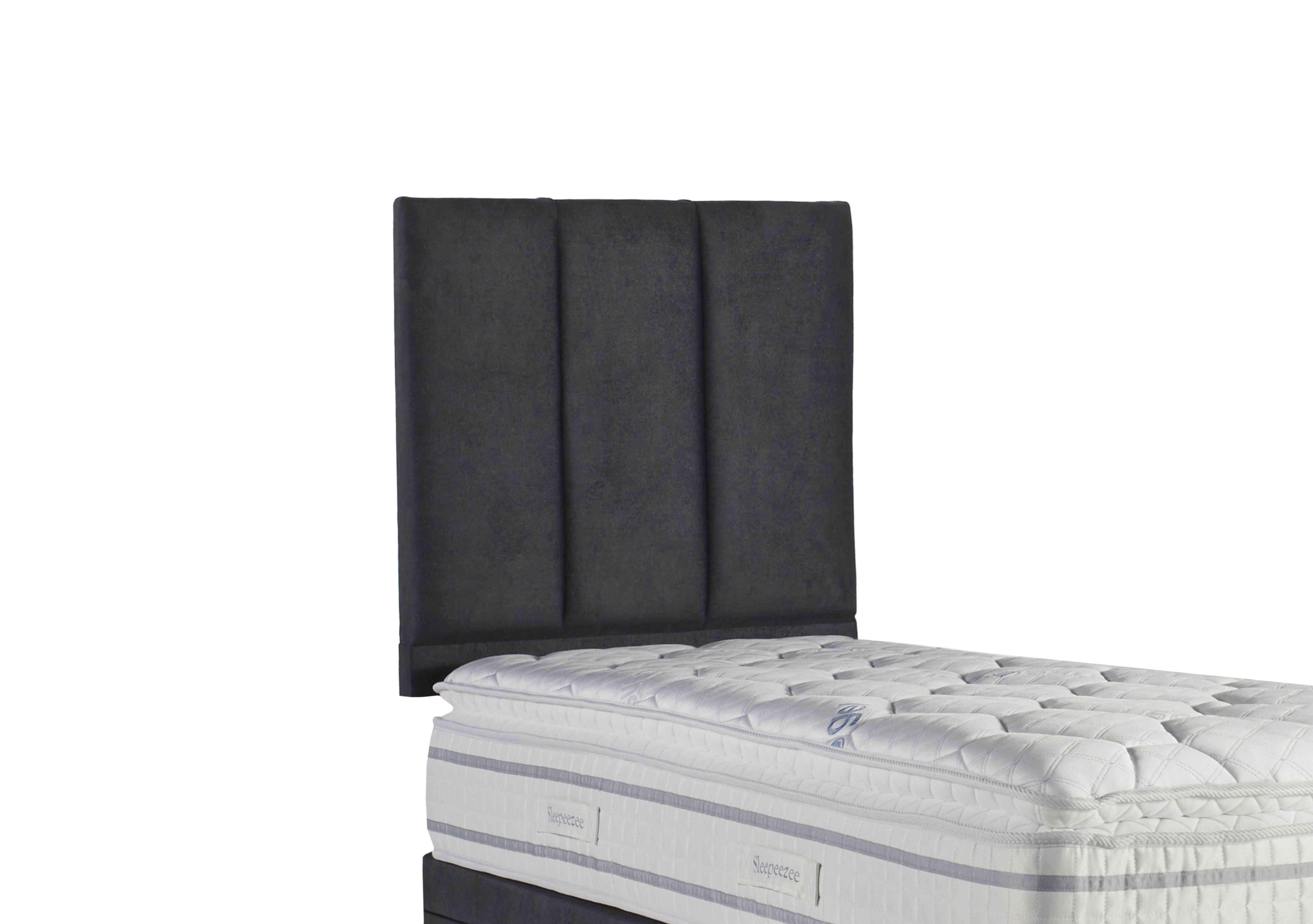 Spire Strutted Headboard in Daytona Coal on Furniture Village
