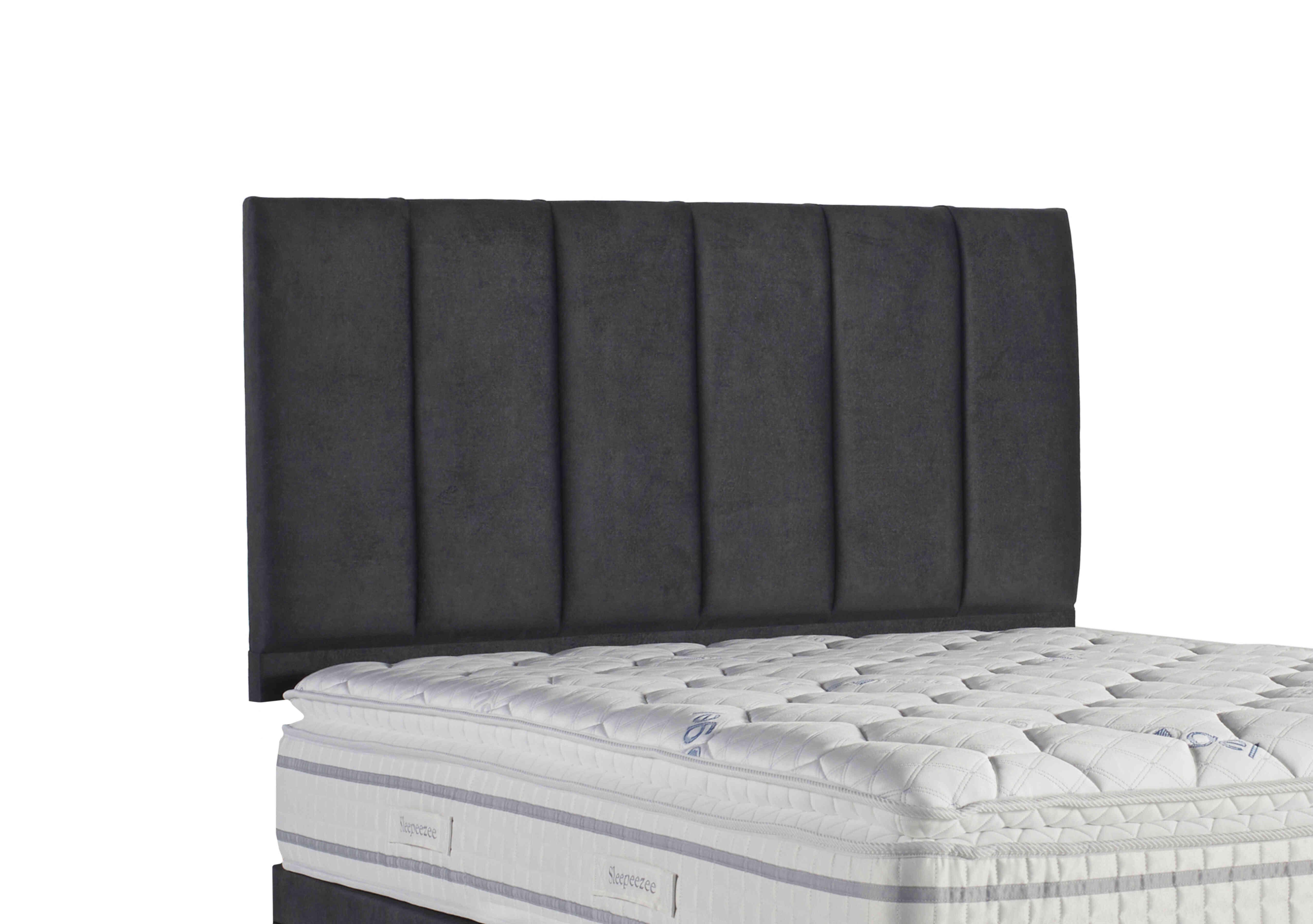 Spire Strutted Headboard in Daytona Coal on Furniture Village