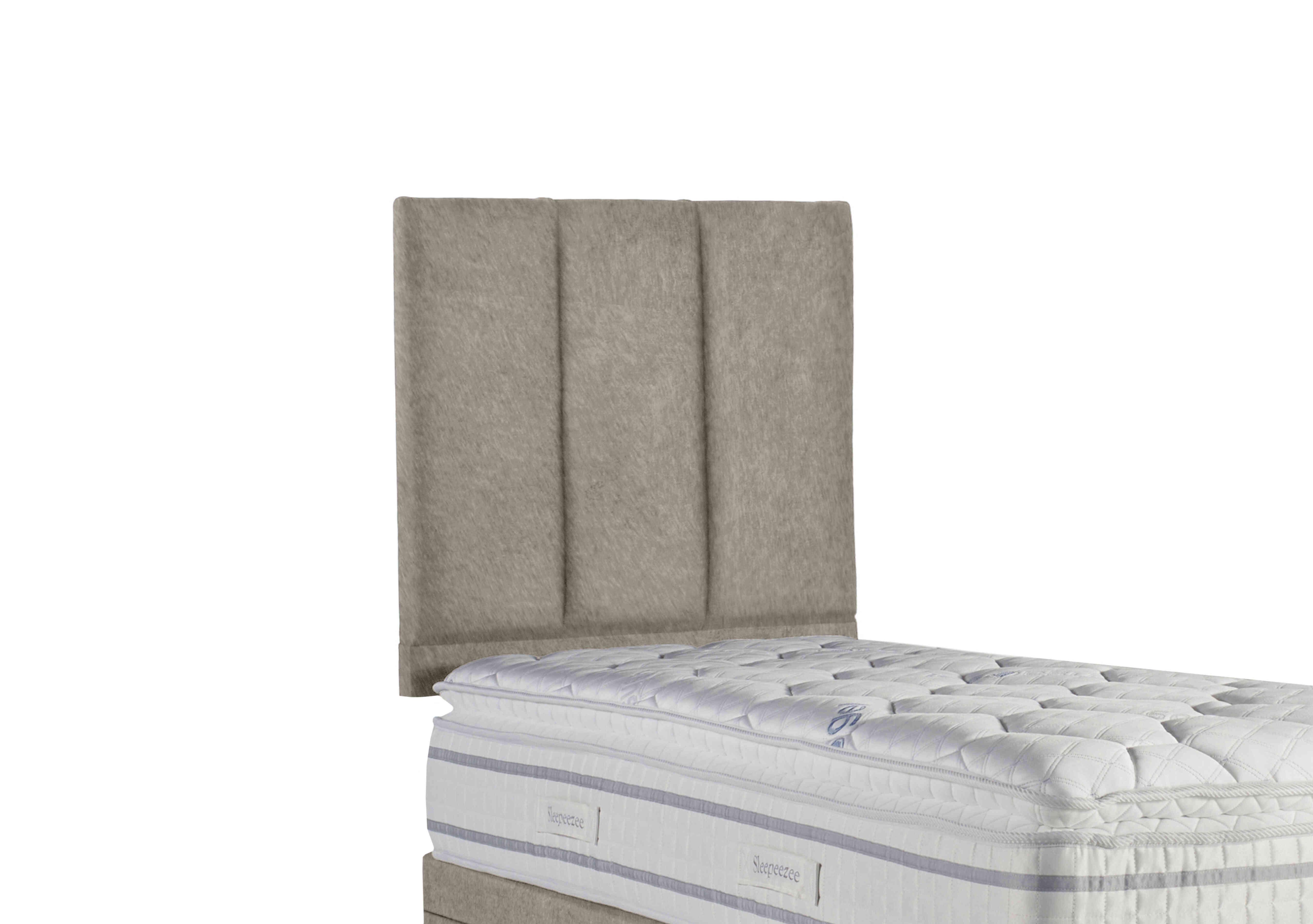 Spire Strutted Headboard in Joshua Latte on Furniture Village