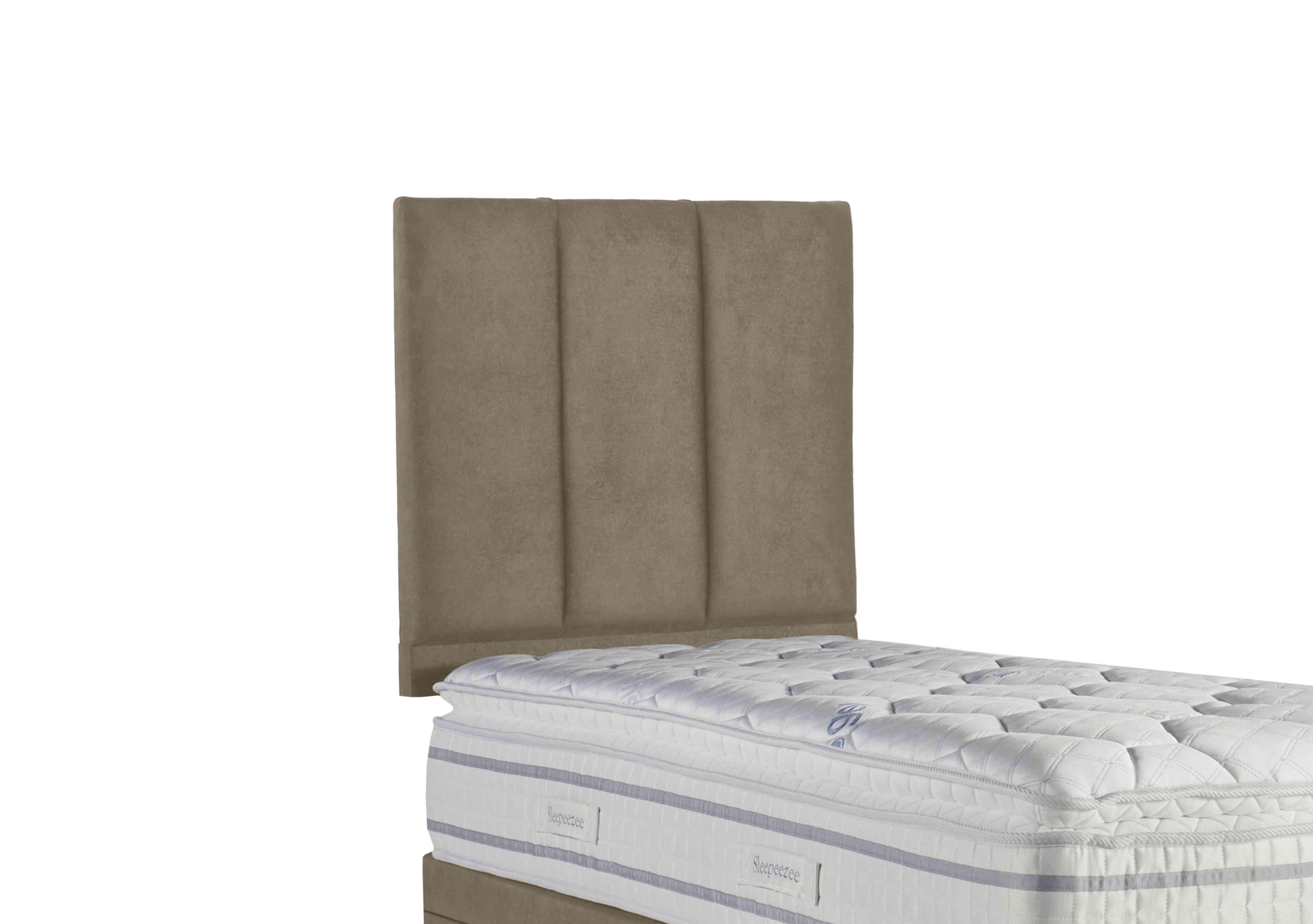 Spire Strutted Headboard in Plush Beige on Furniture Village