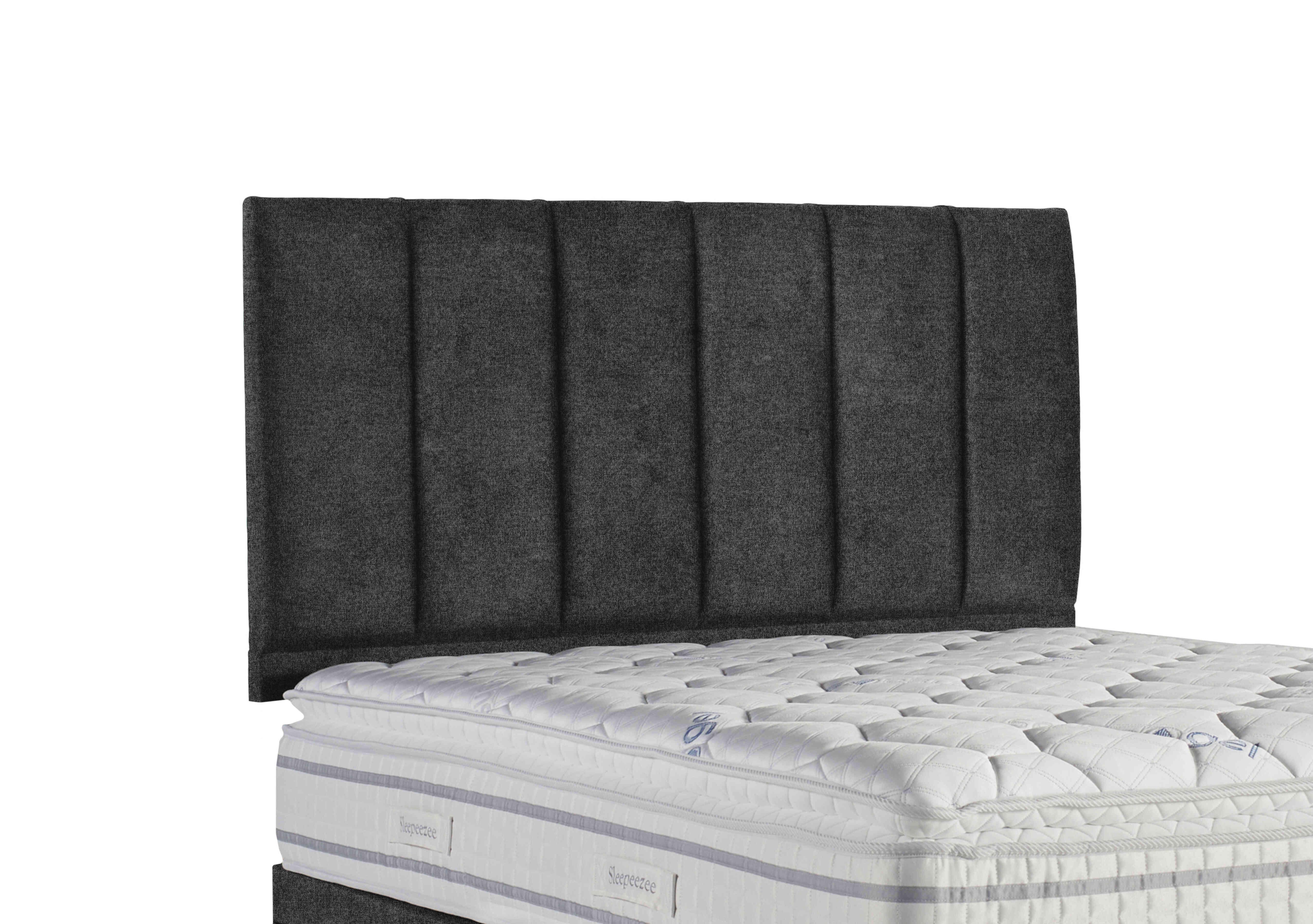 Spire Strutted Headboard in Queens Ash Grey on Furniture Village
