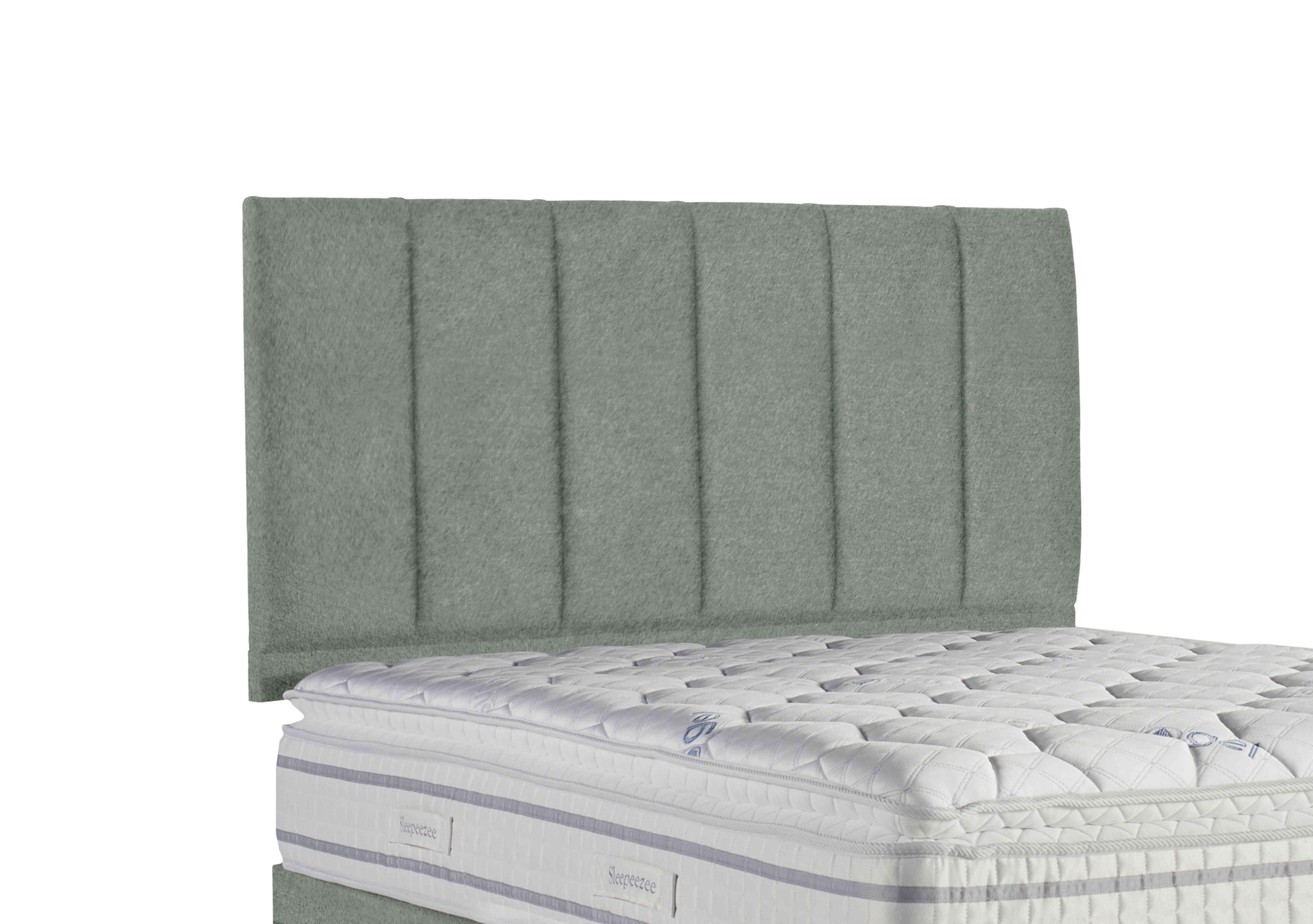 Spire Strutted Headboard in Tweed 600 Mint on Furniture Village