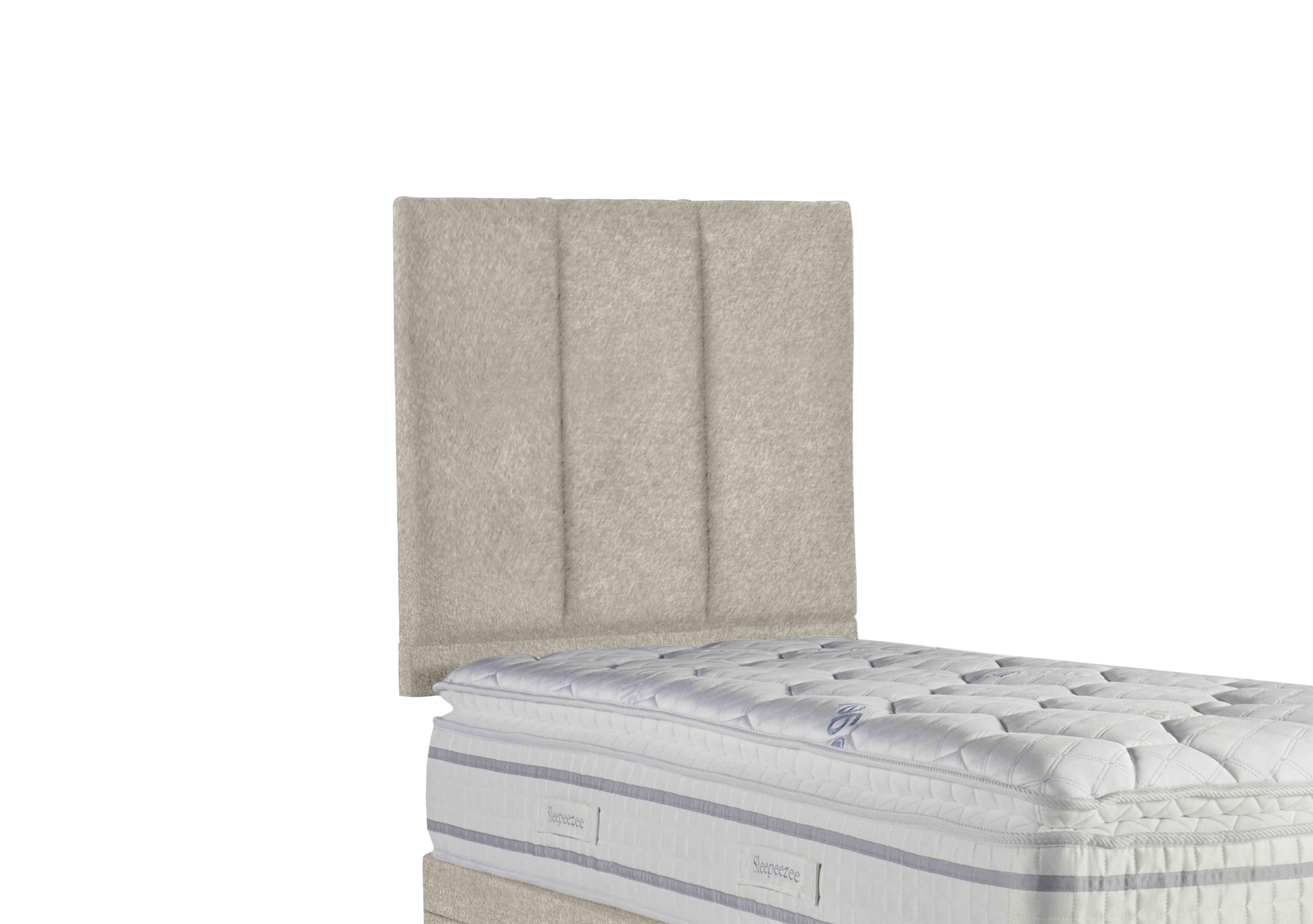 Spire Strutted Headboard in Tweed 900 Cream on Furniture Village