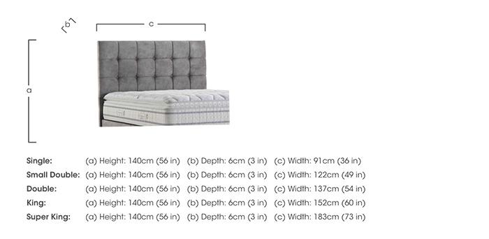 Apex Floor Standing Headboard in  on Furniture Village