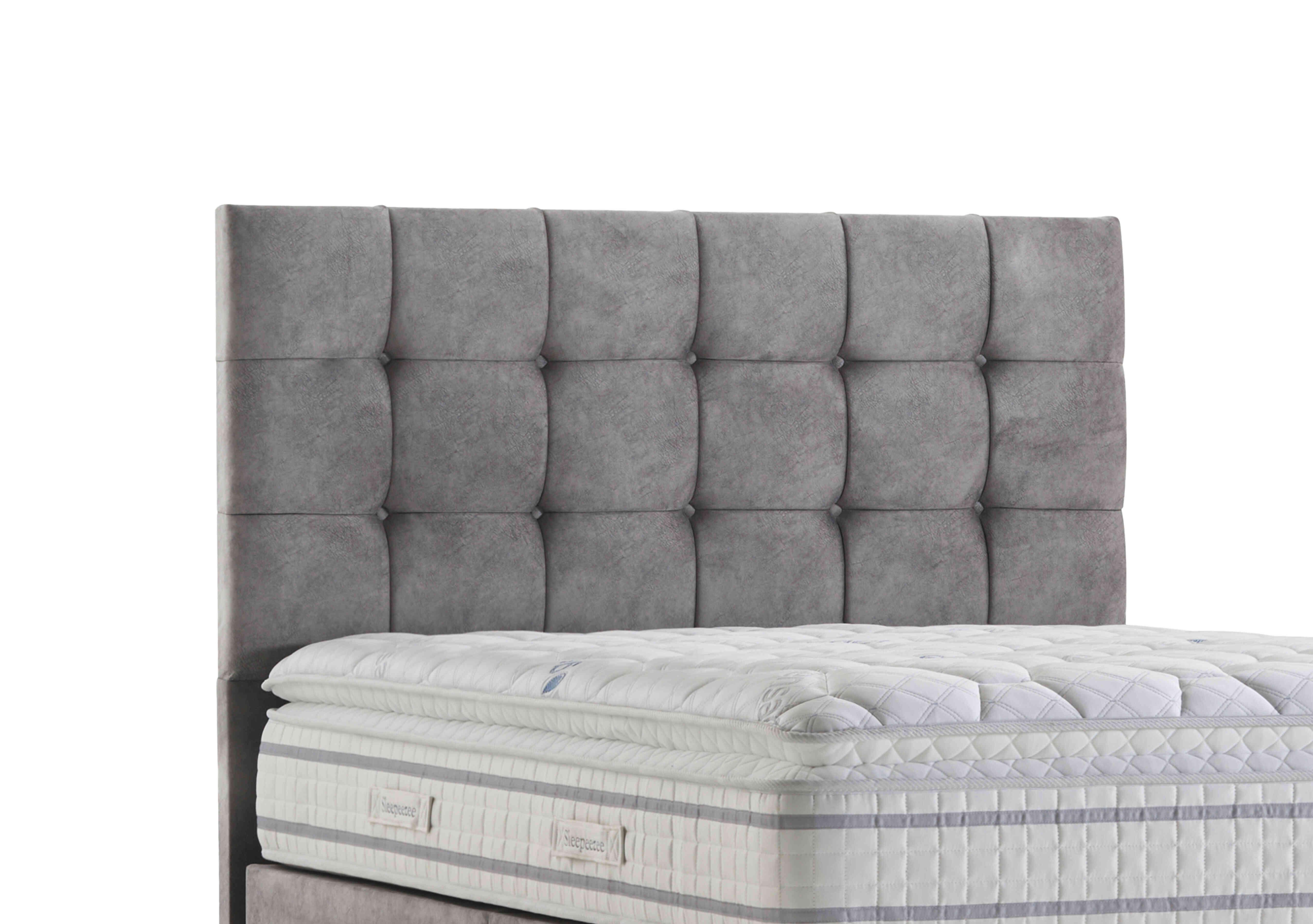 Apex Floor Standing Headboard in Dapple Silver on Furniture Village