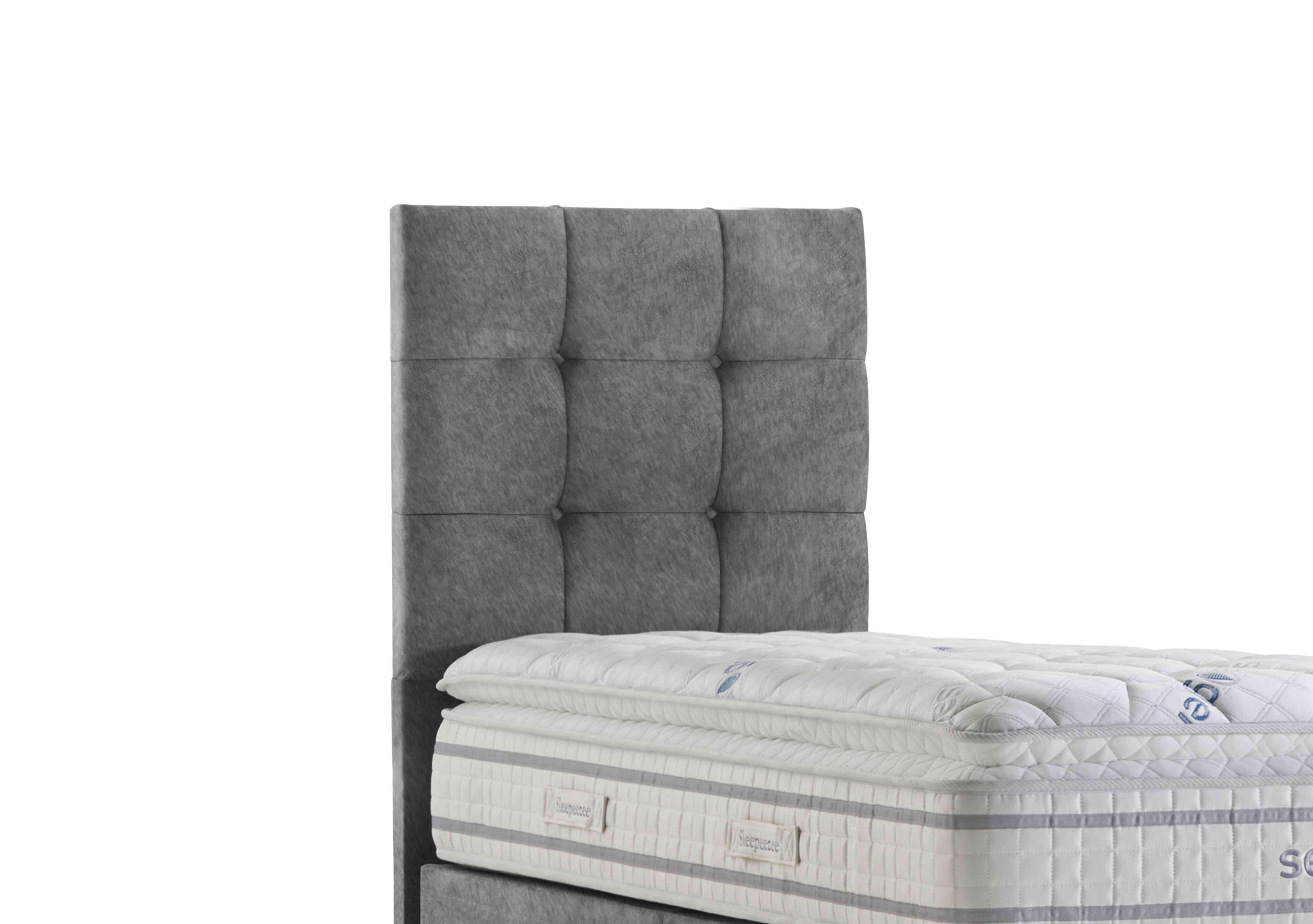 Apex Floor Standing Headboard in Joshua Grey on Furniture Village