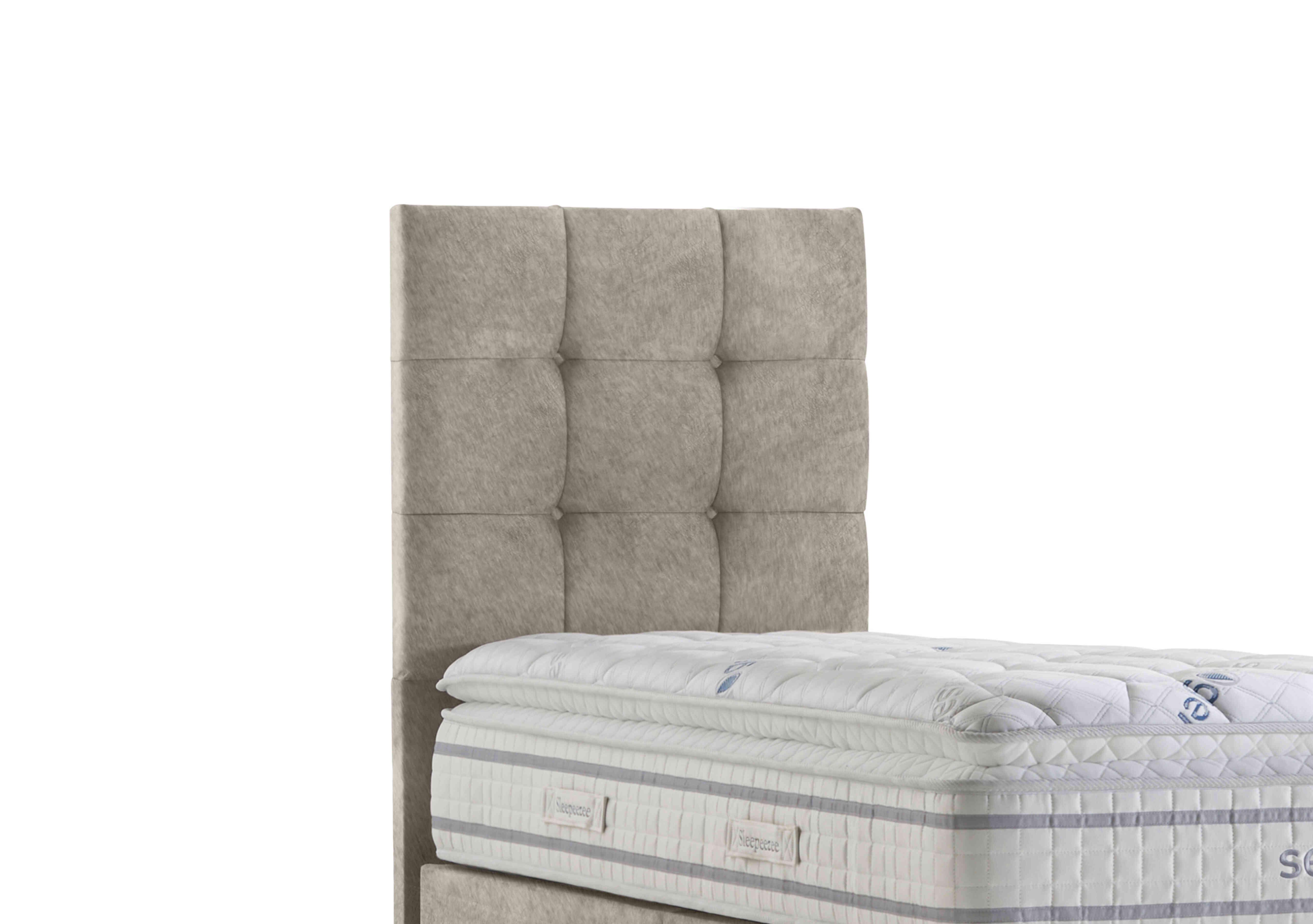 Apex Floor Standing Headboard in Joshua Latte on Furniture Village