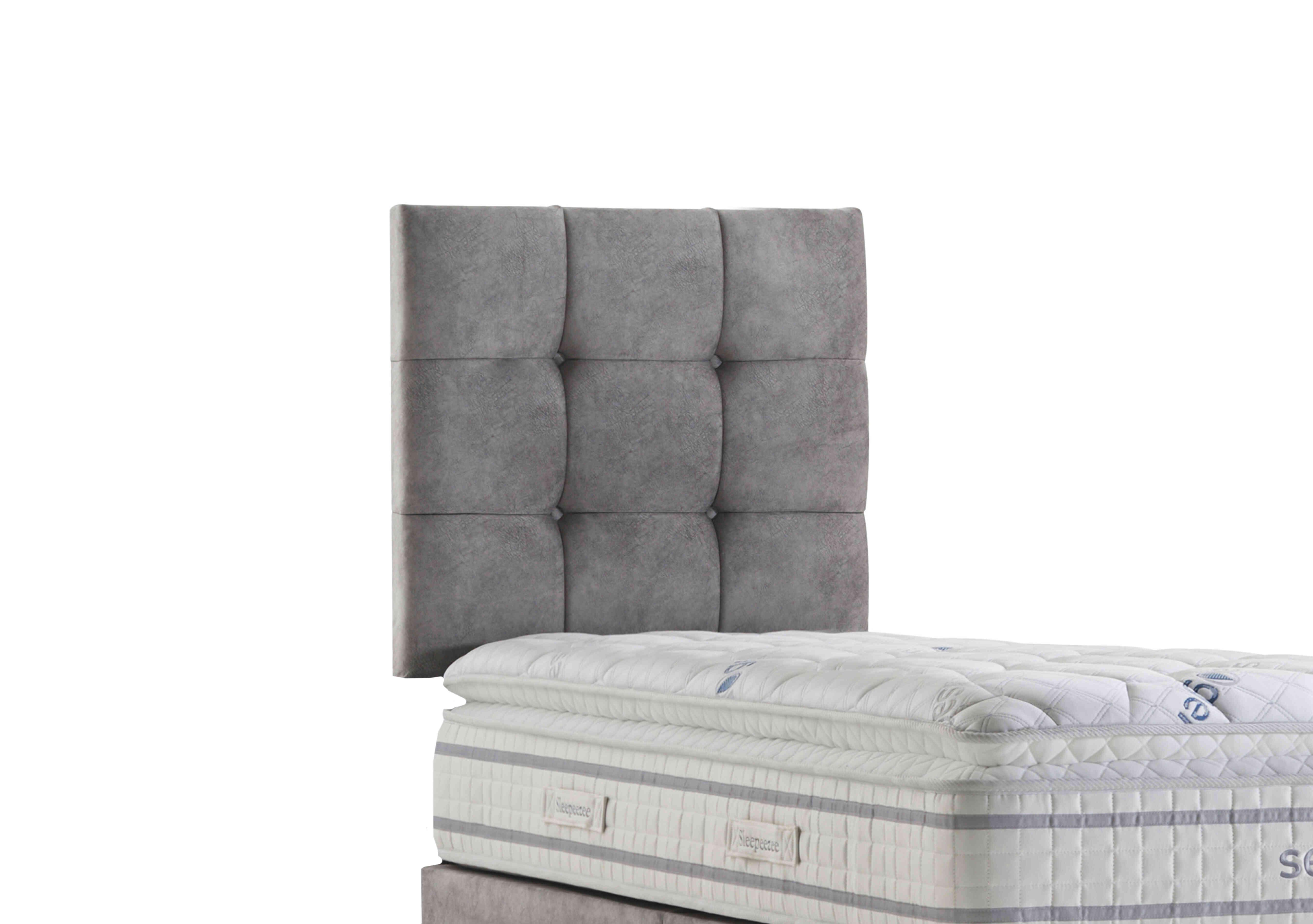 Apex Strutted Headboard in Dapple Silver on Furniture Village