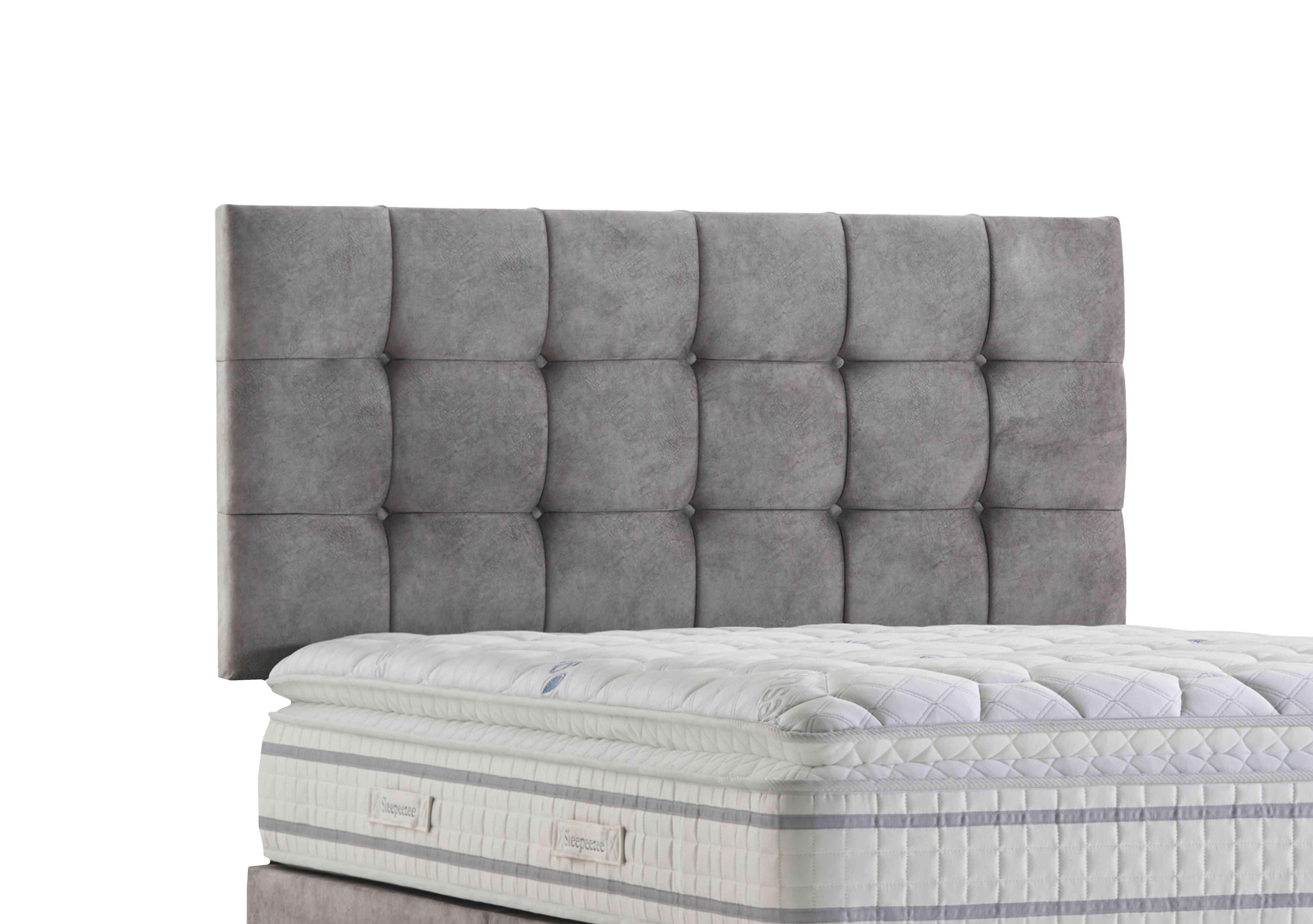 Apex Strutted Headboard in Dapple Silver on Furniture Village