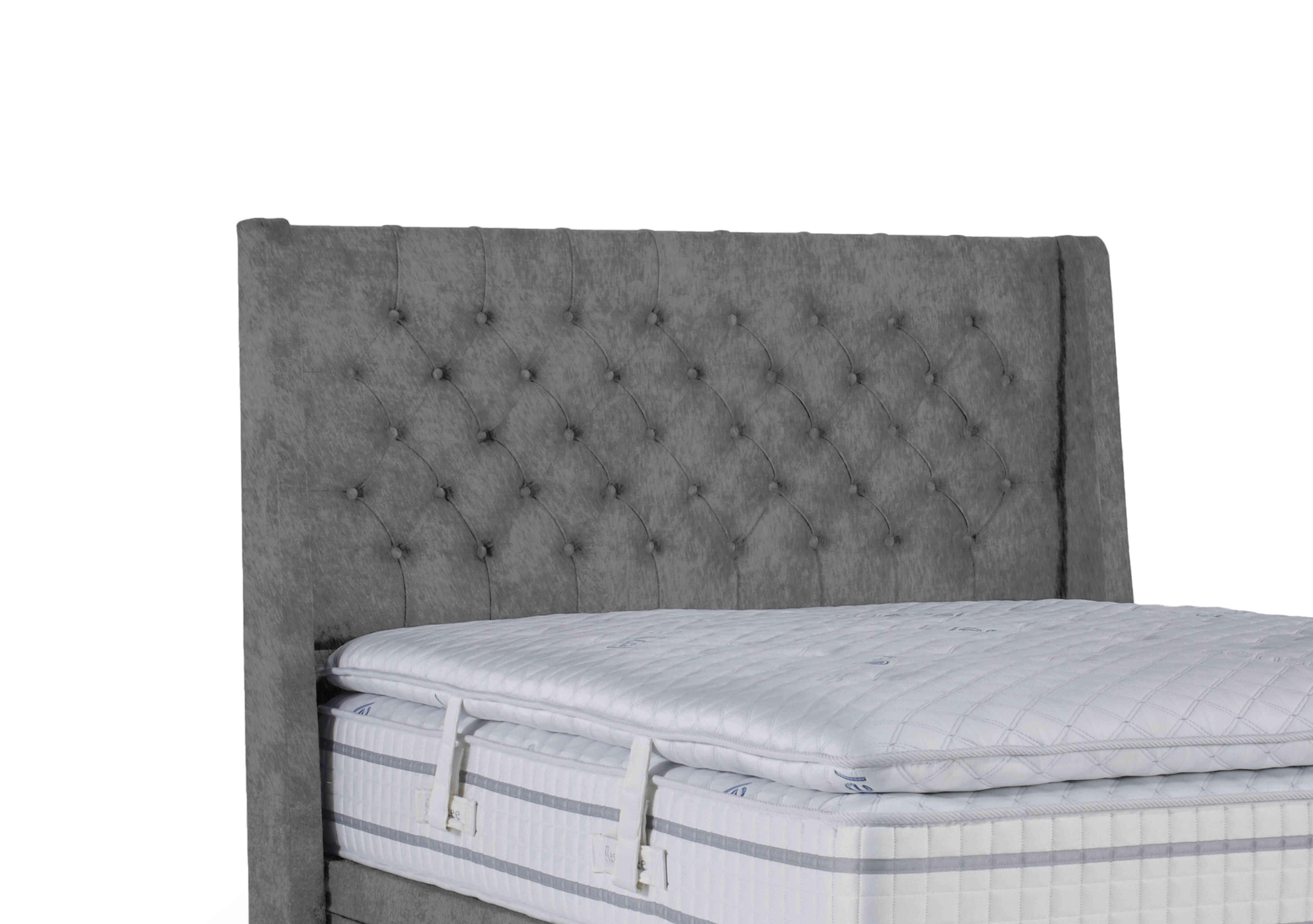 Pinnacle Floor Standing Headboard in Joshua Grey on Furniture Village