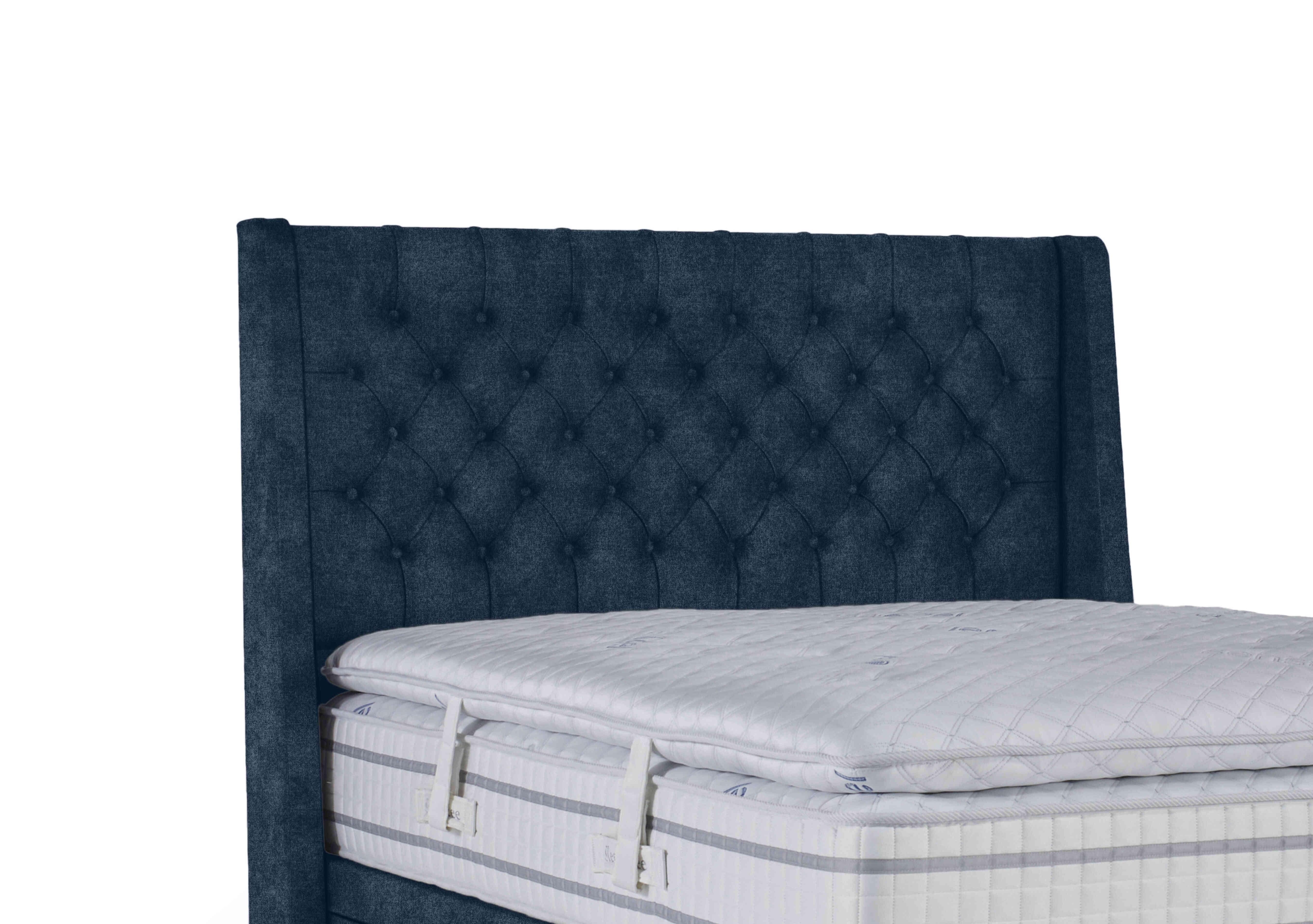 Pinnacle Floor Standing Headboard in Queens Denim on Furniture Village