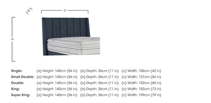 Vail Floor Standing Headboard in  on Furniture Village