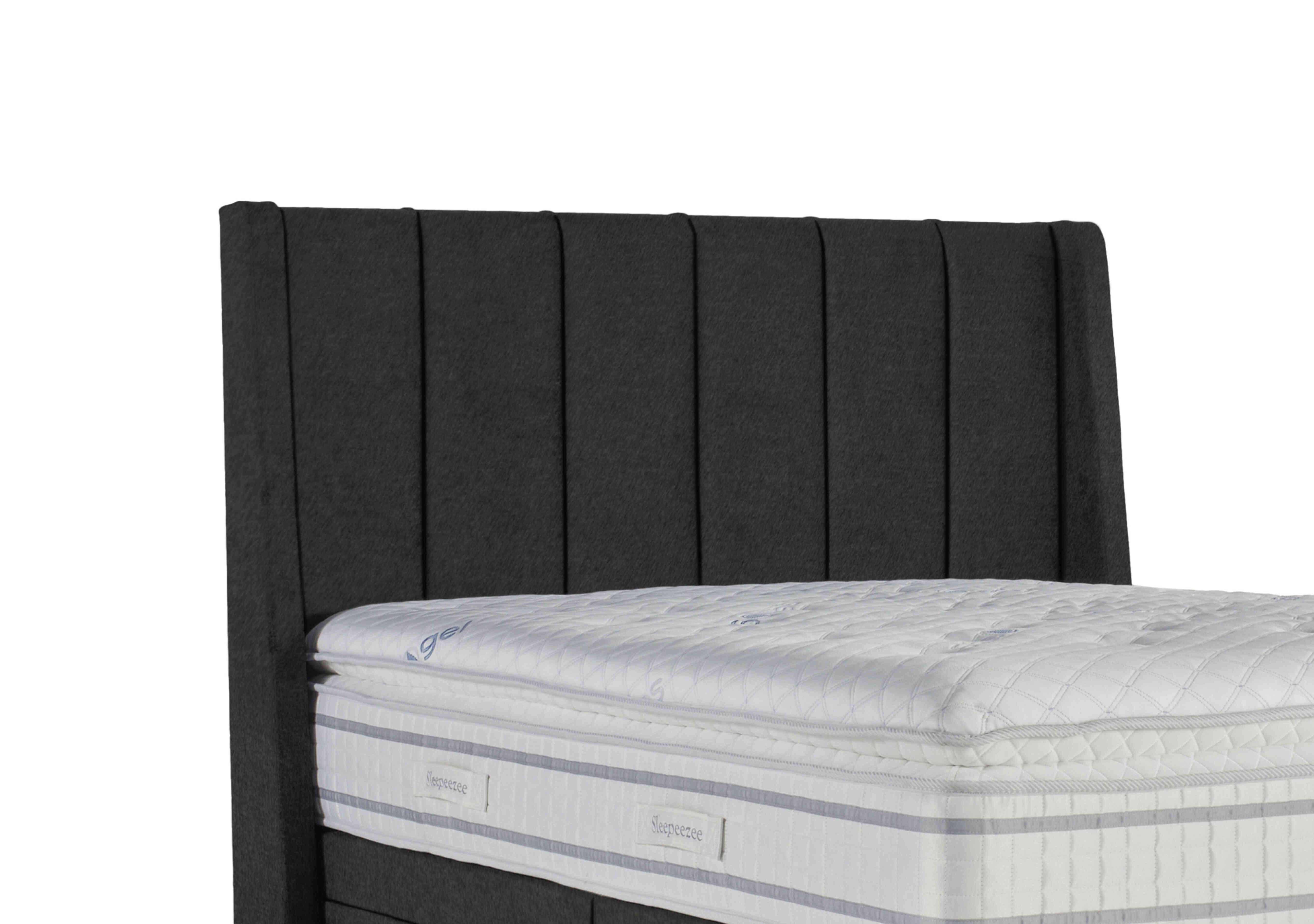 Vail Floor Standing Headboard in Tweed 801 Charcoal on Furniture Village