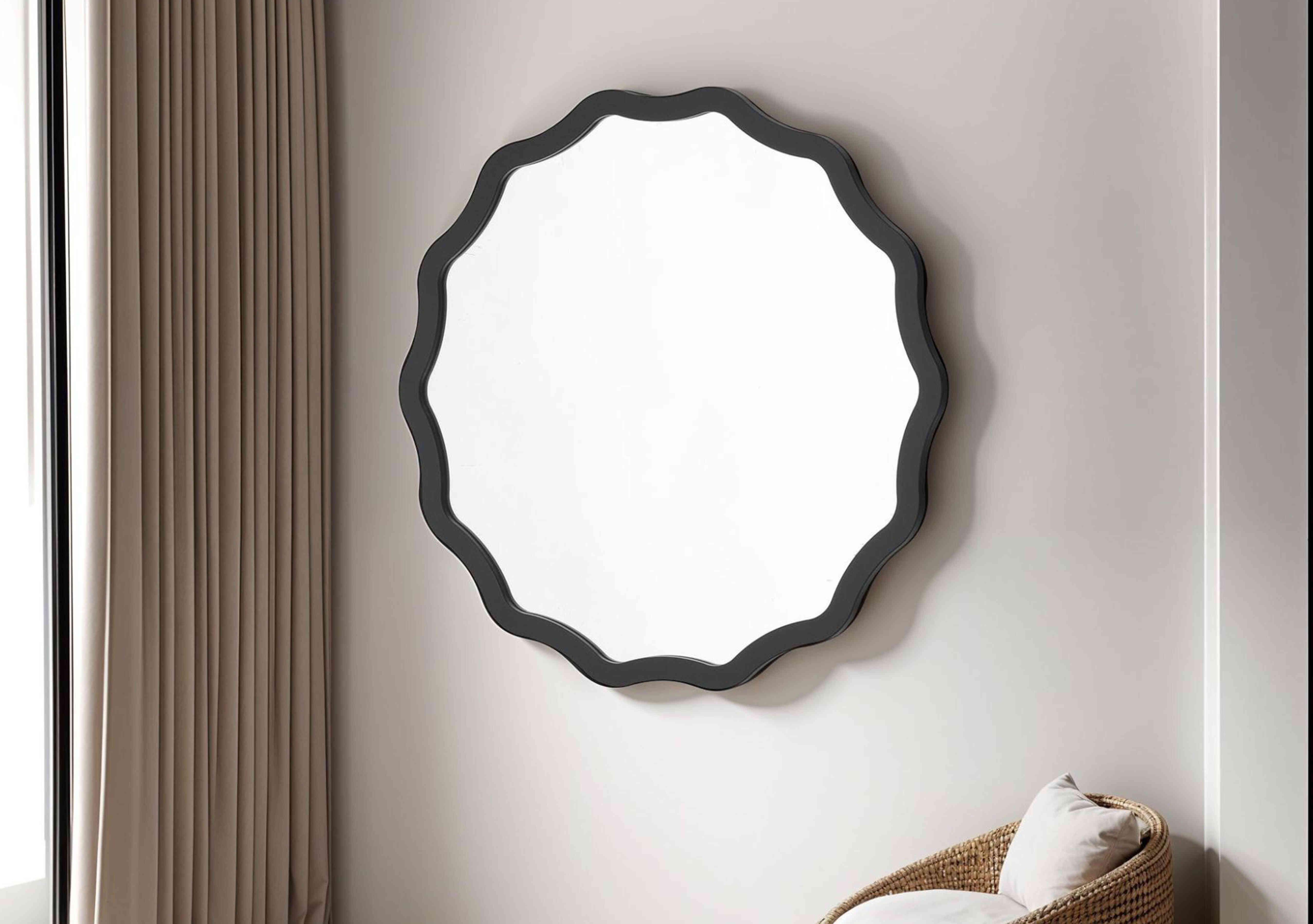 Wave Circle Mirror in  on Furniture Village