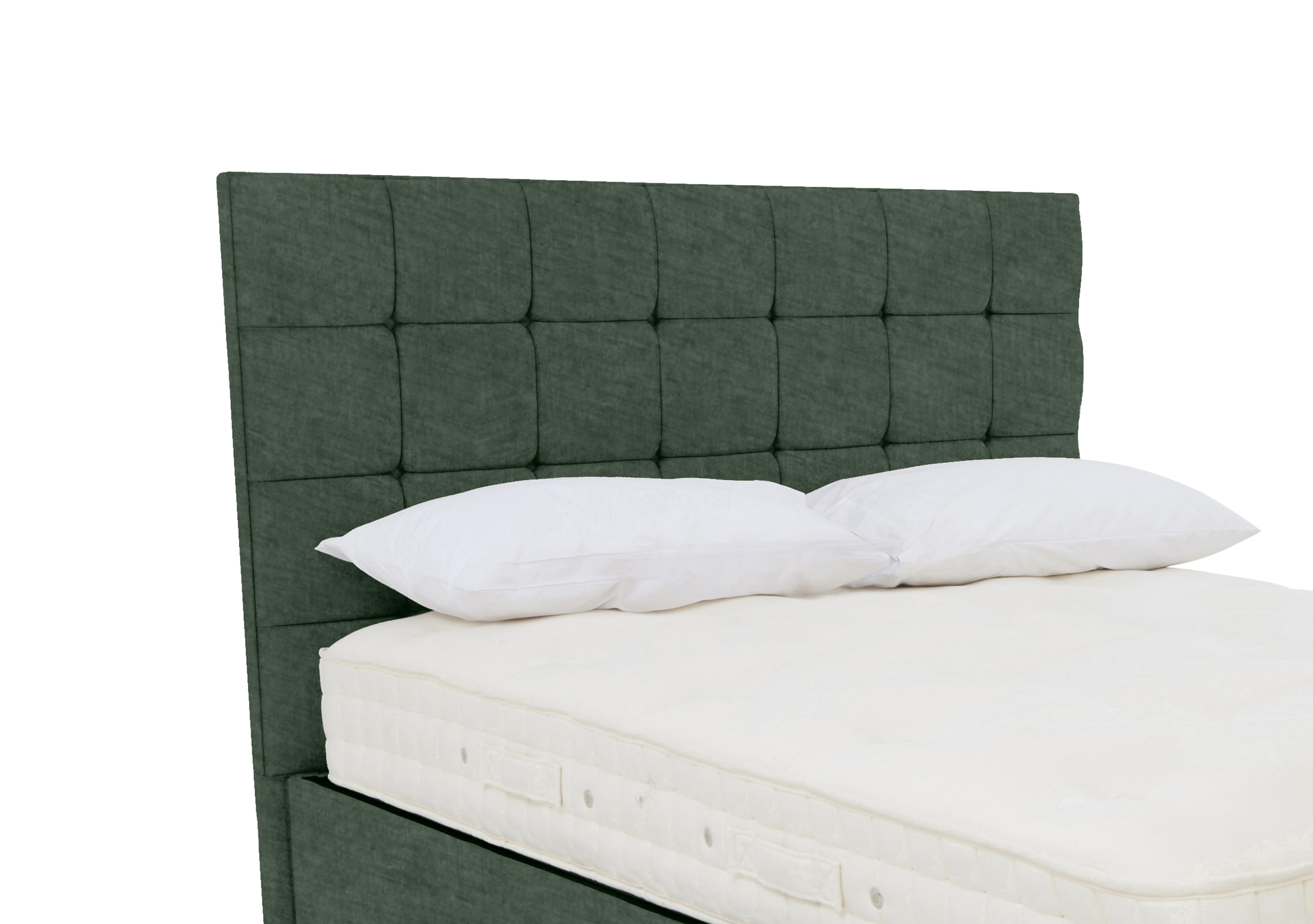 Kaito Standard Floor Standing Headboard in 502 Tormaline Green on Furniture Village