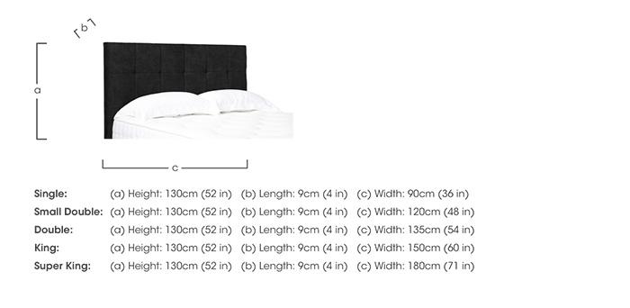 Kaito Standard Floor Standing Headboard in  on Furniture Village