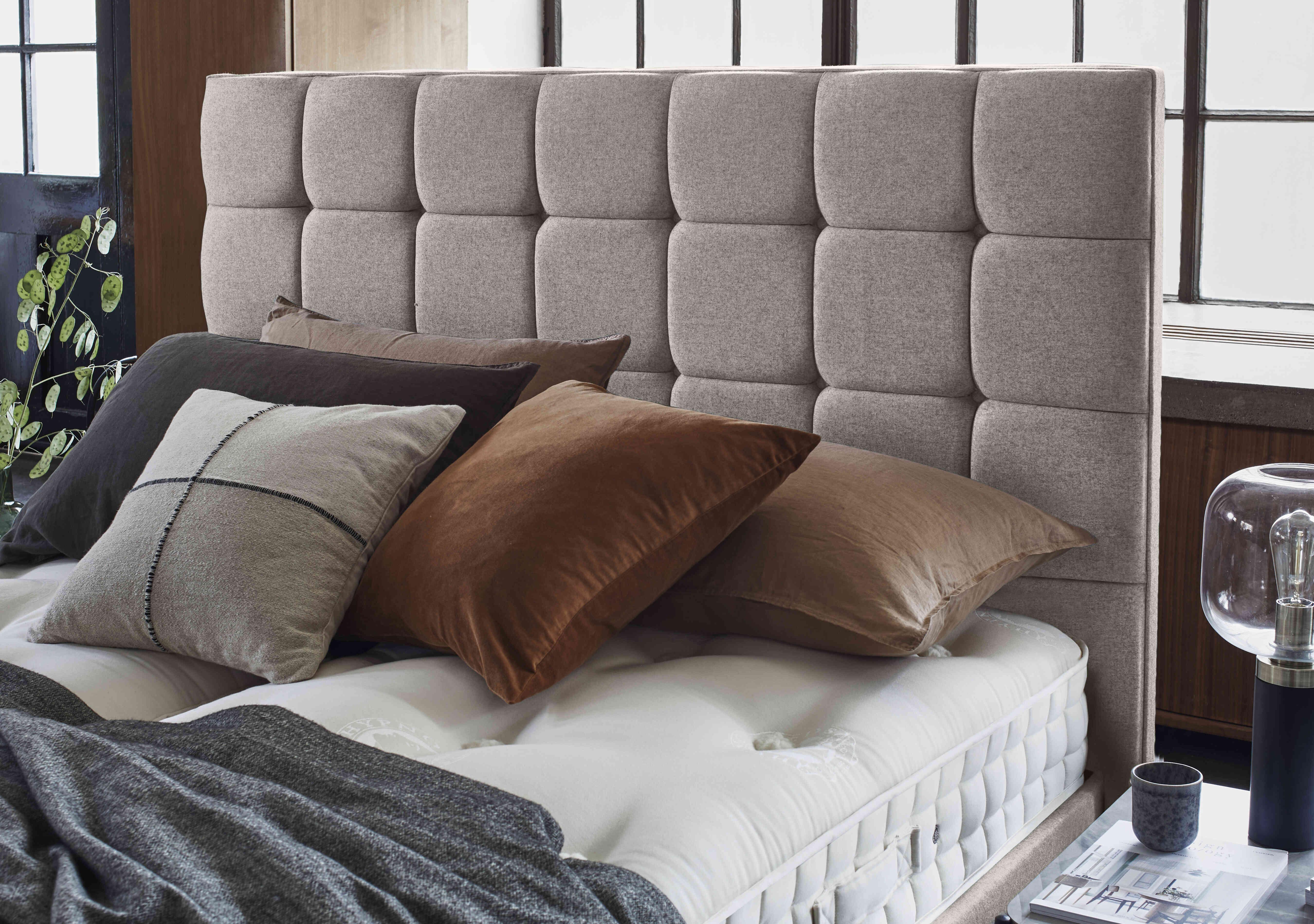 Kaito Standard Floor Standing Headboard in  on Furniture Village