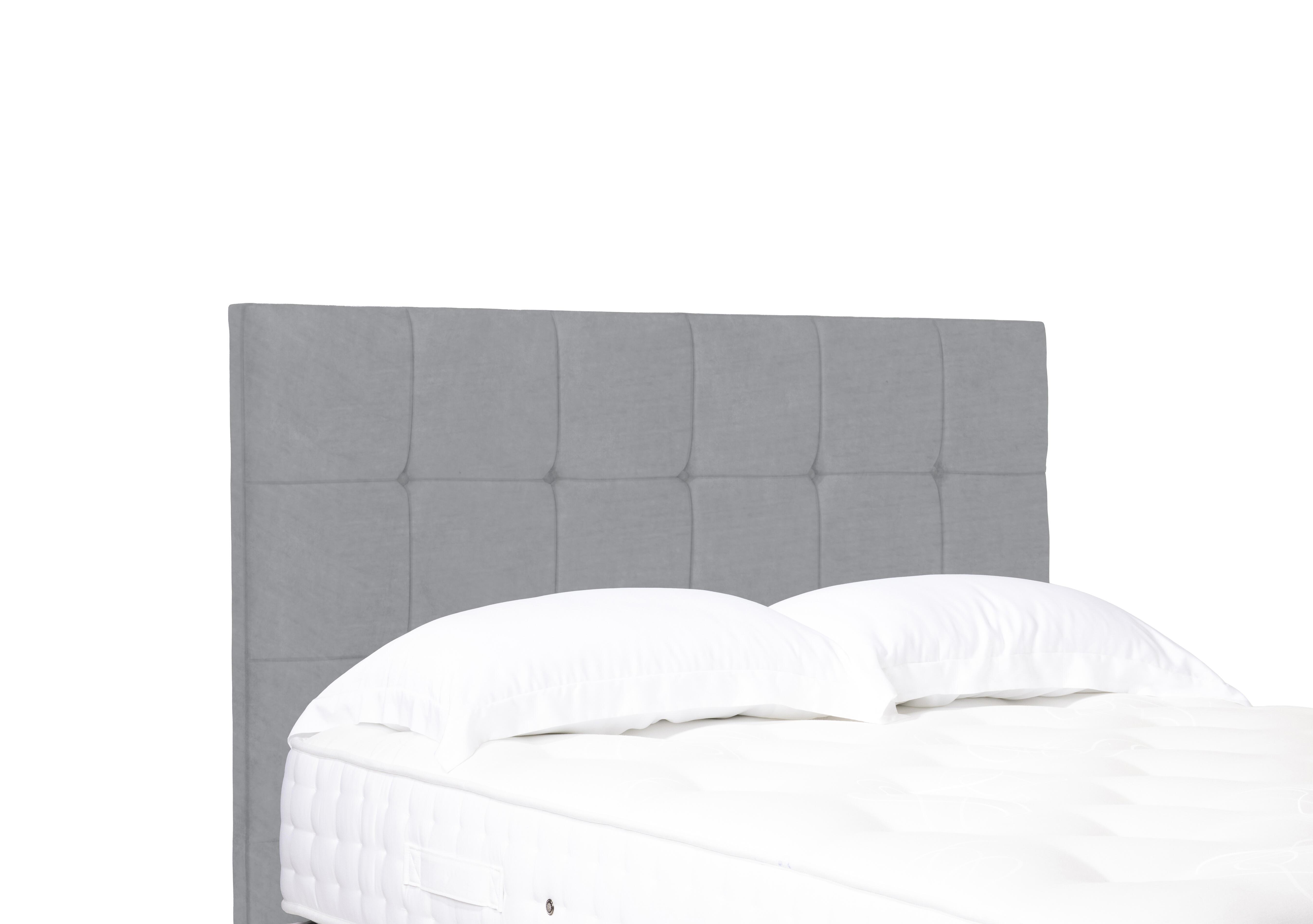 Kaito Standard Floor Standing Headboard in Aston Silver on Furniture Village
