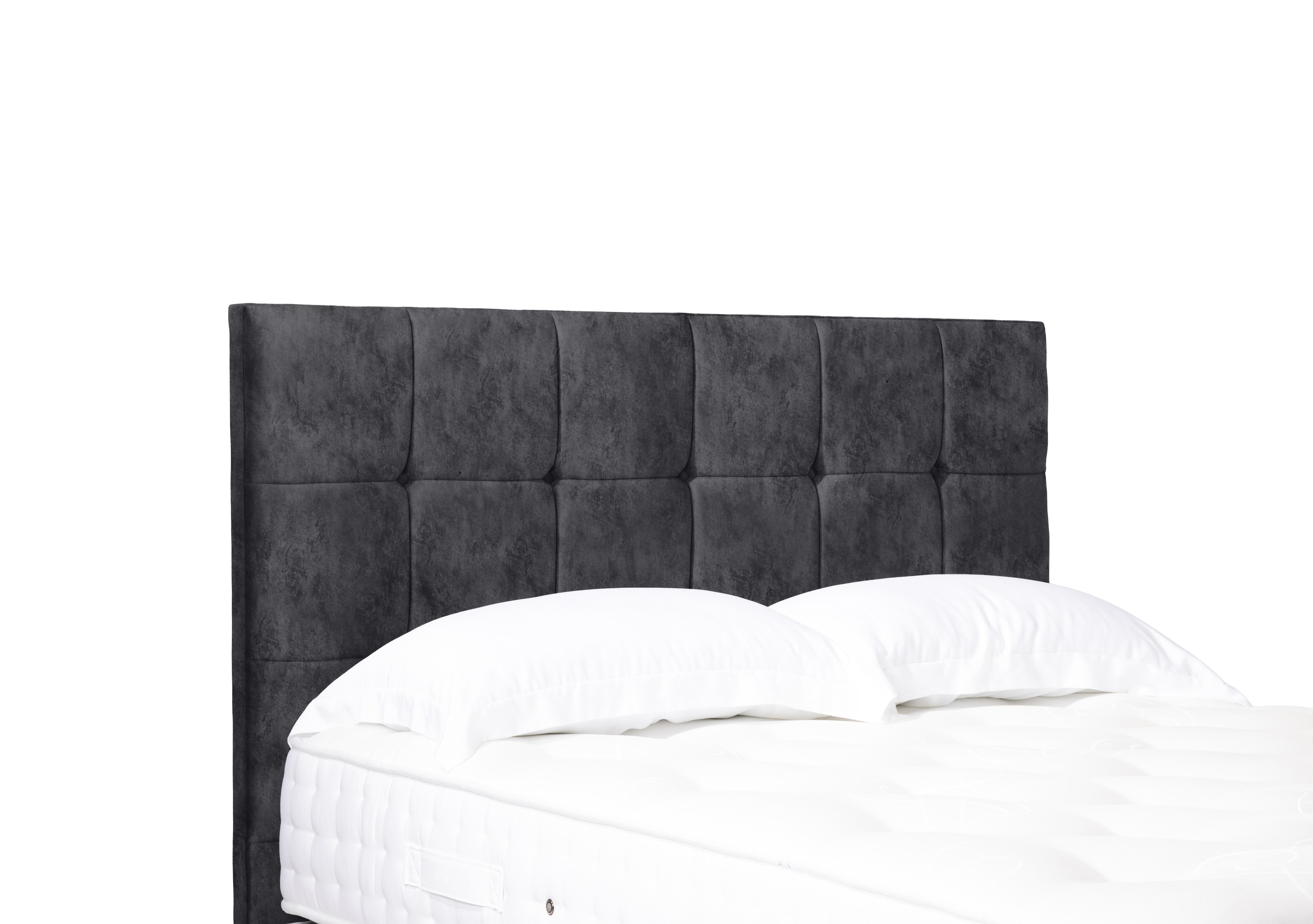 Artisan Collection Kaito Standard Floor Standing Headboard in Daytona Coal on Furniture Village