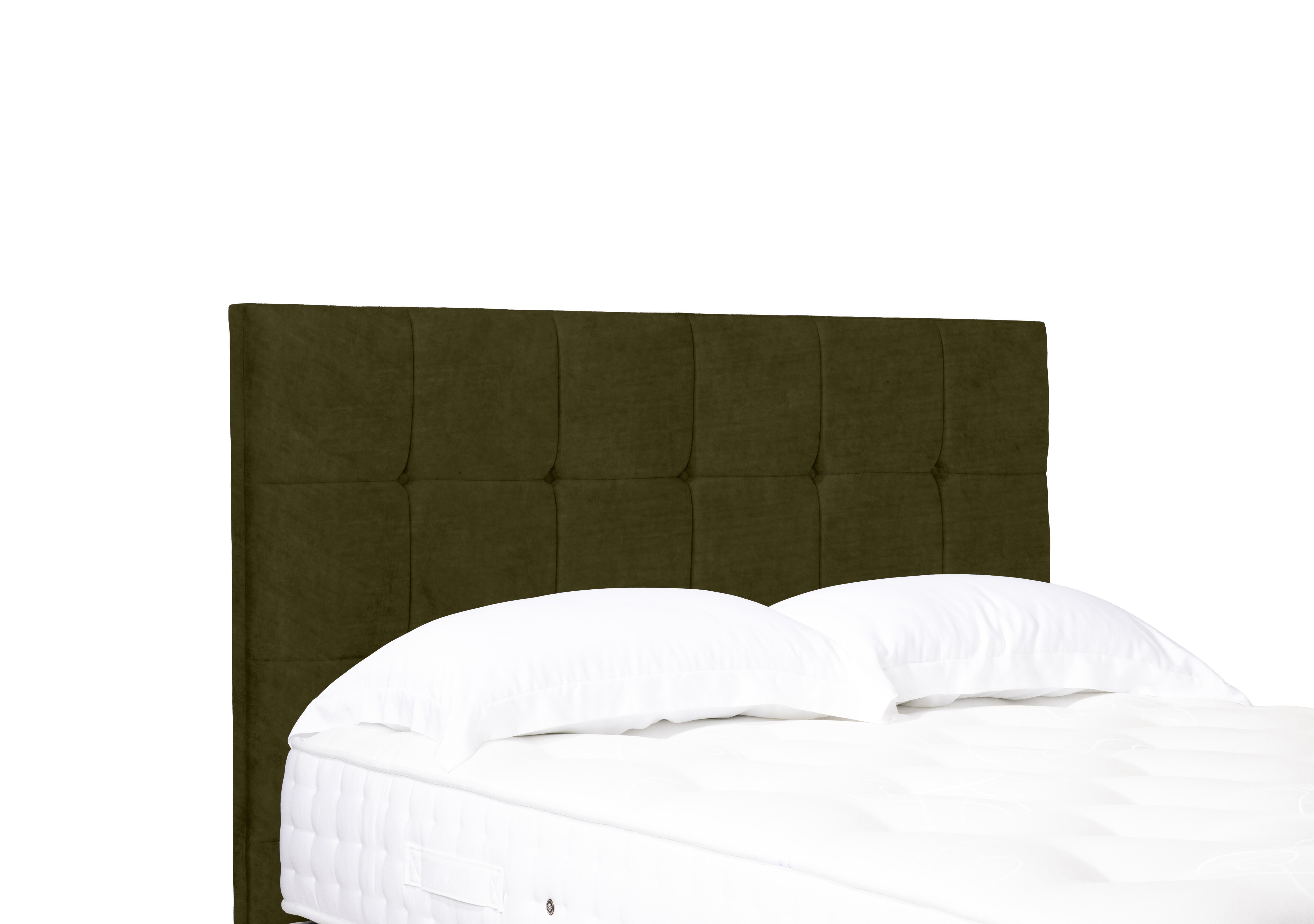 Artisan Collection Kaito Standard Floor Standing Headboard in Milan Khaki on Furniture Village