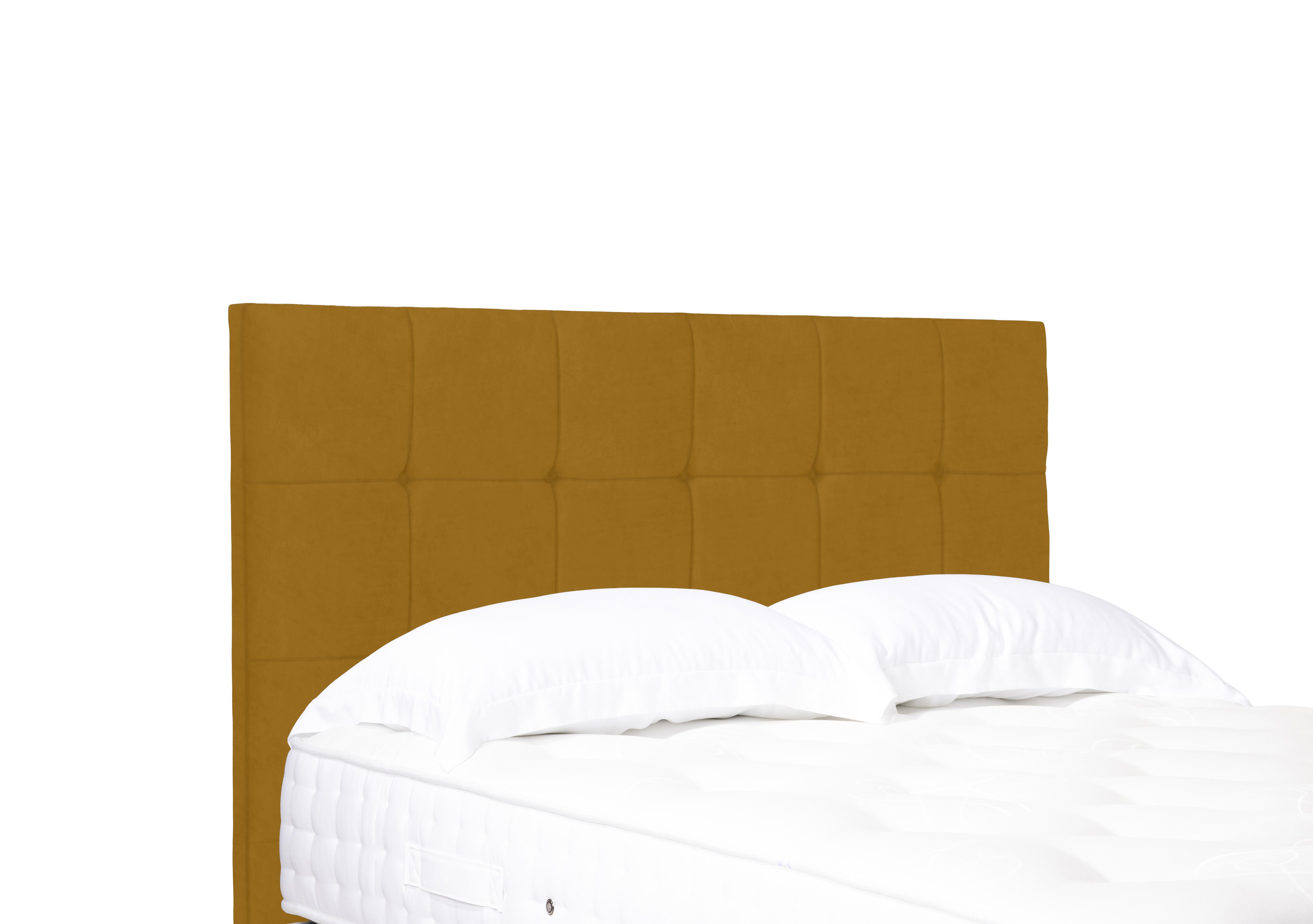 Kaito Standard Floor Standing Headboard in Plush Corn on Furniture Village