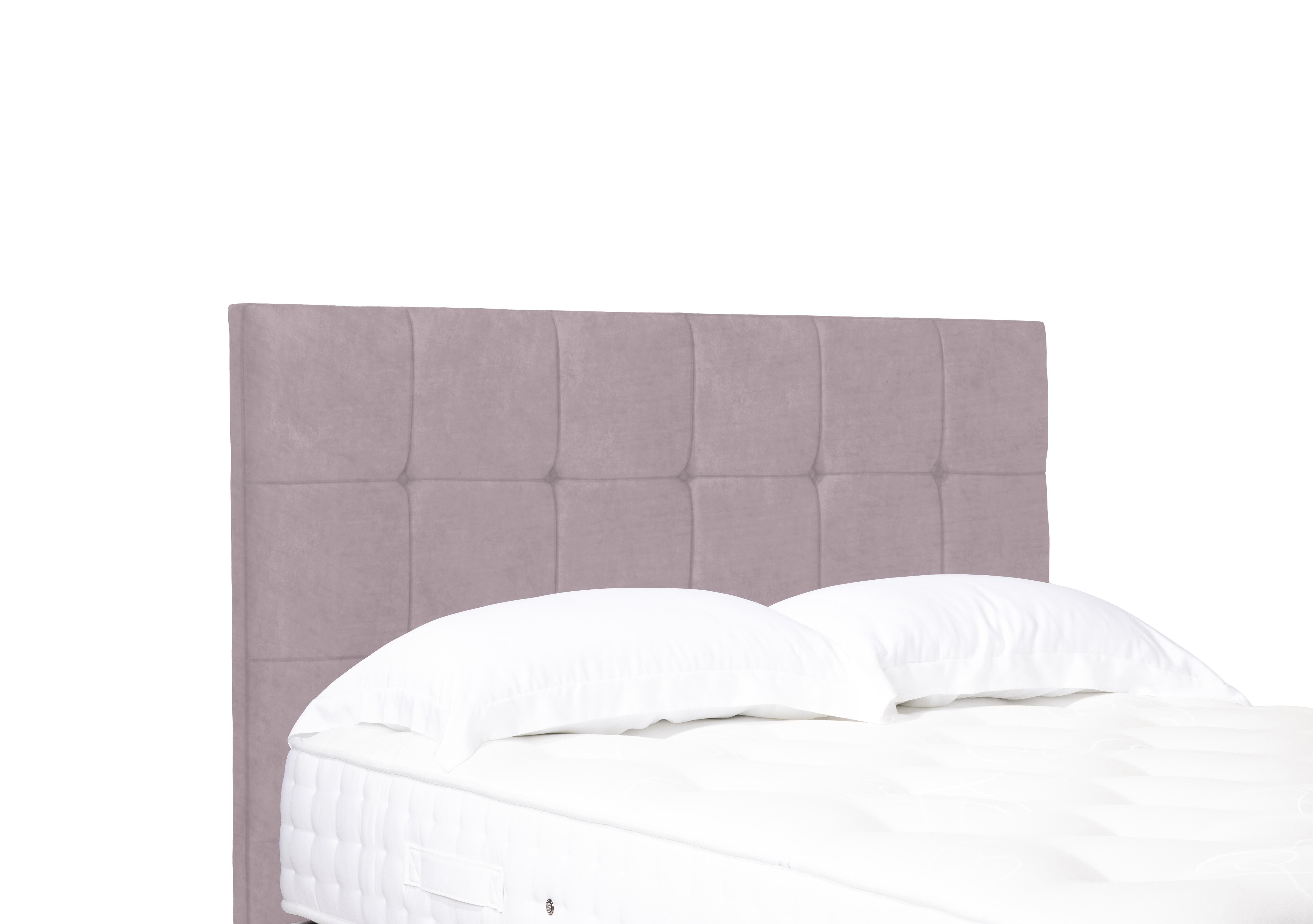 Kaito Standard Floor Standing Headboard in Plush Lilac on Furniture Village