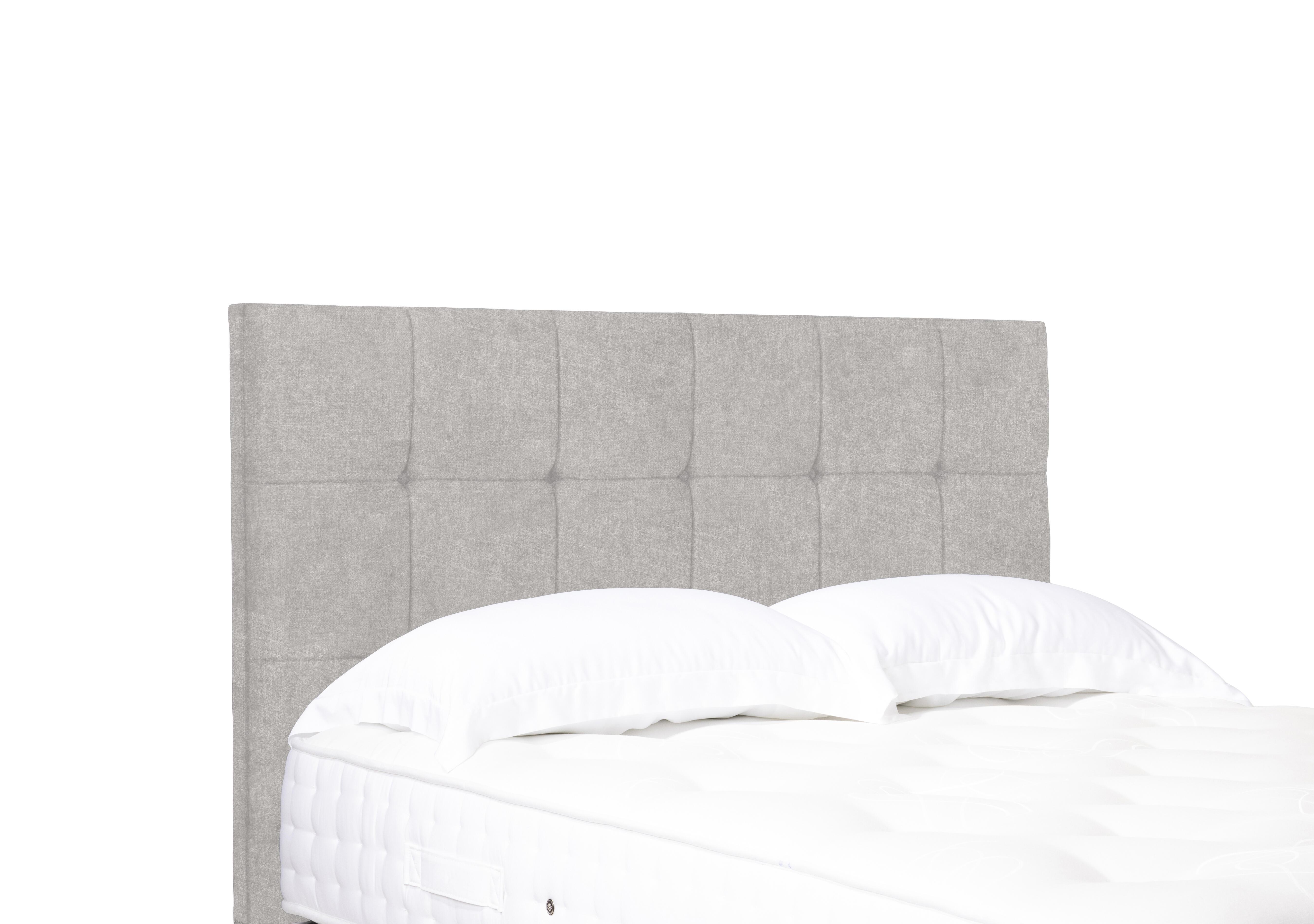 Artisan Collection Kaito Standard Floor Standing Headboard in Tweed Stone on Furniture Village