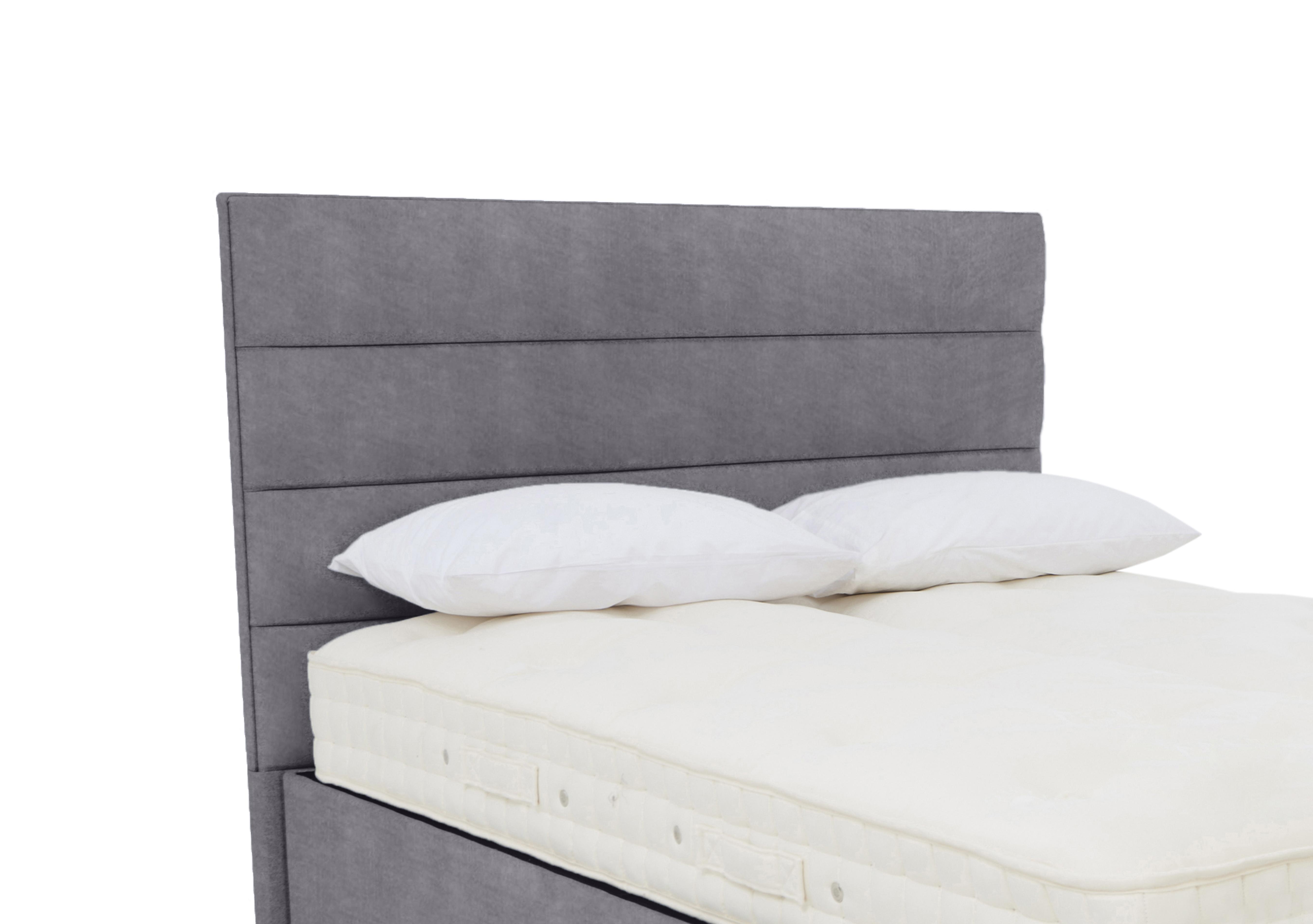 Natsu Standard Floor Standing Headboard in Aston Steel on Furniture Village