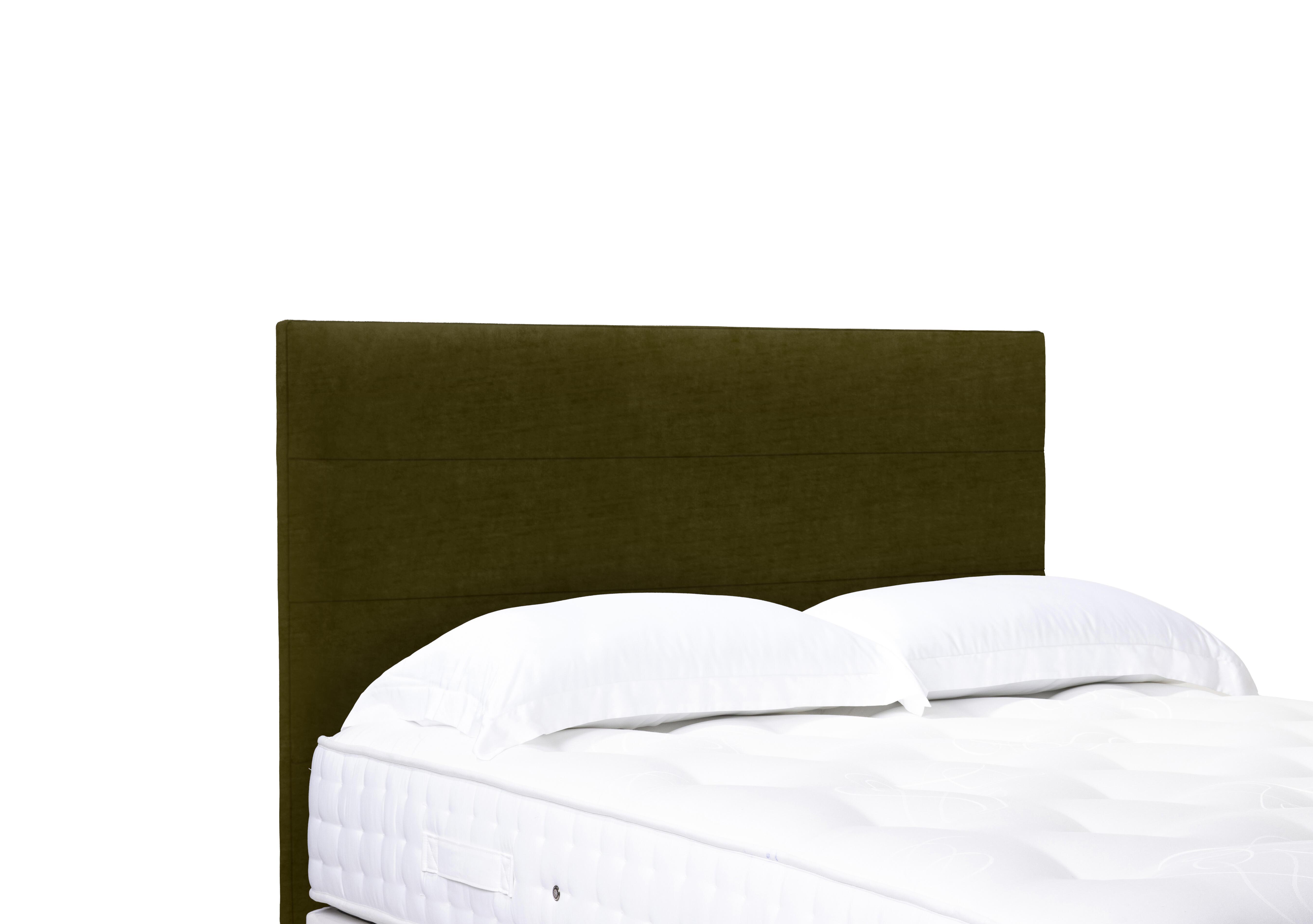 Artisan Collection Natsu Standard Floor Standing Headboard in Milan Khaki on Furniture Village