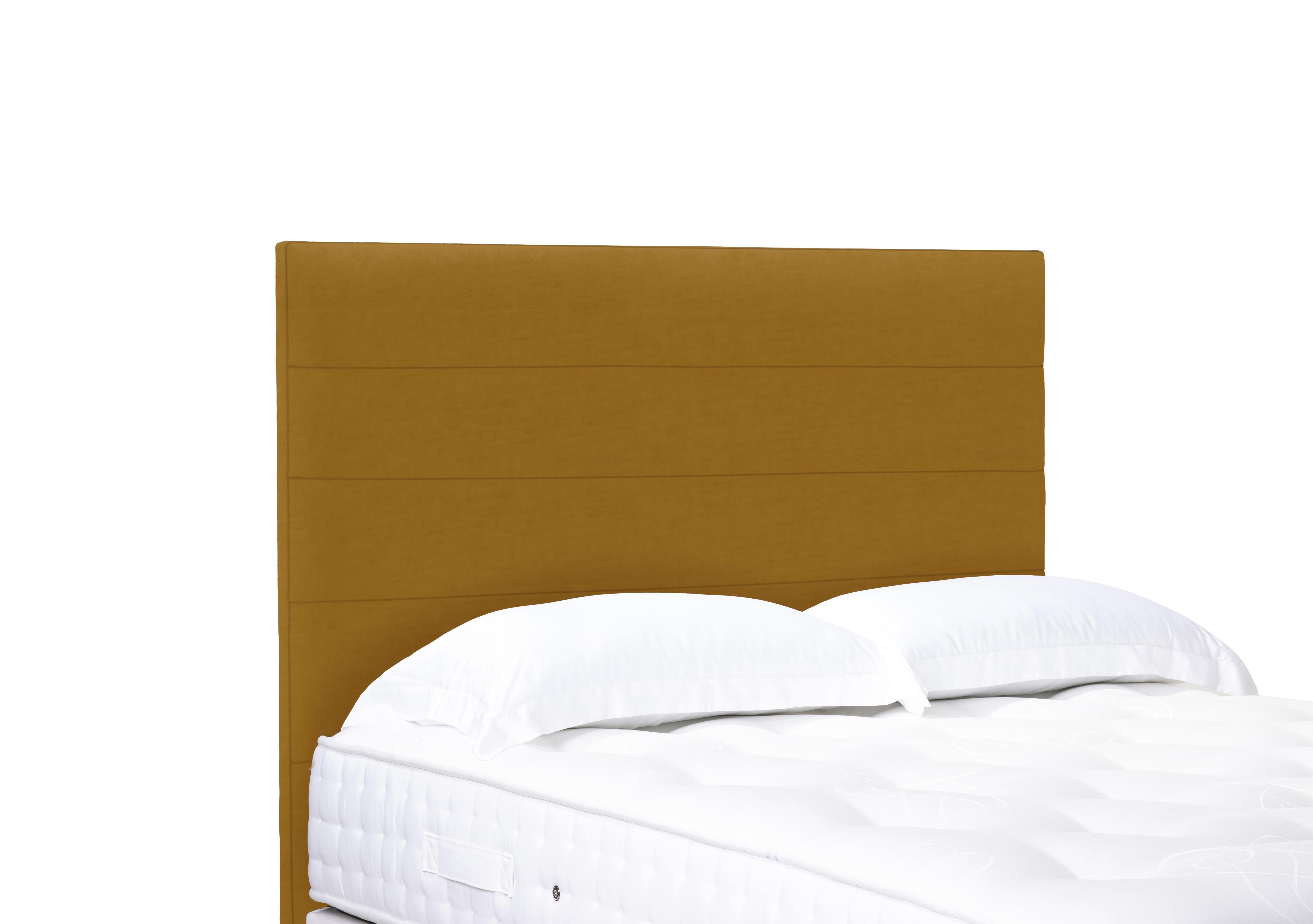 Natsu Standard Floor Standing Headboard in Plush Corn on Furniture Village