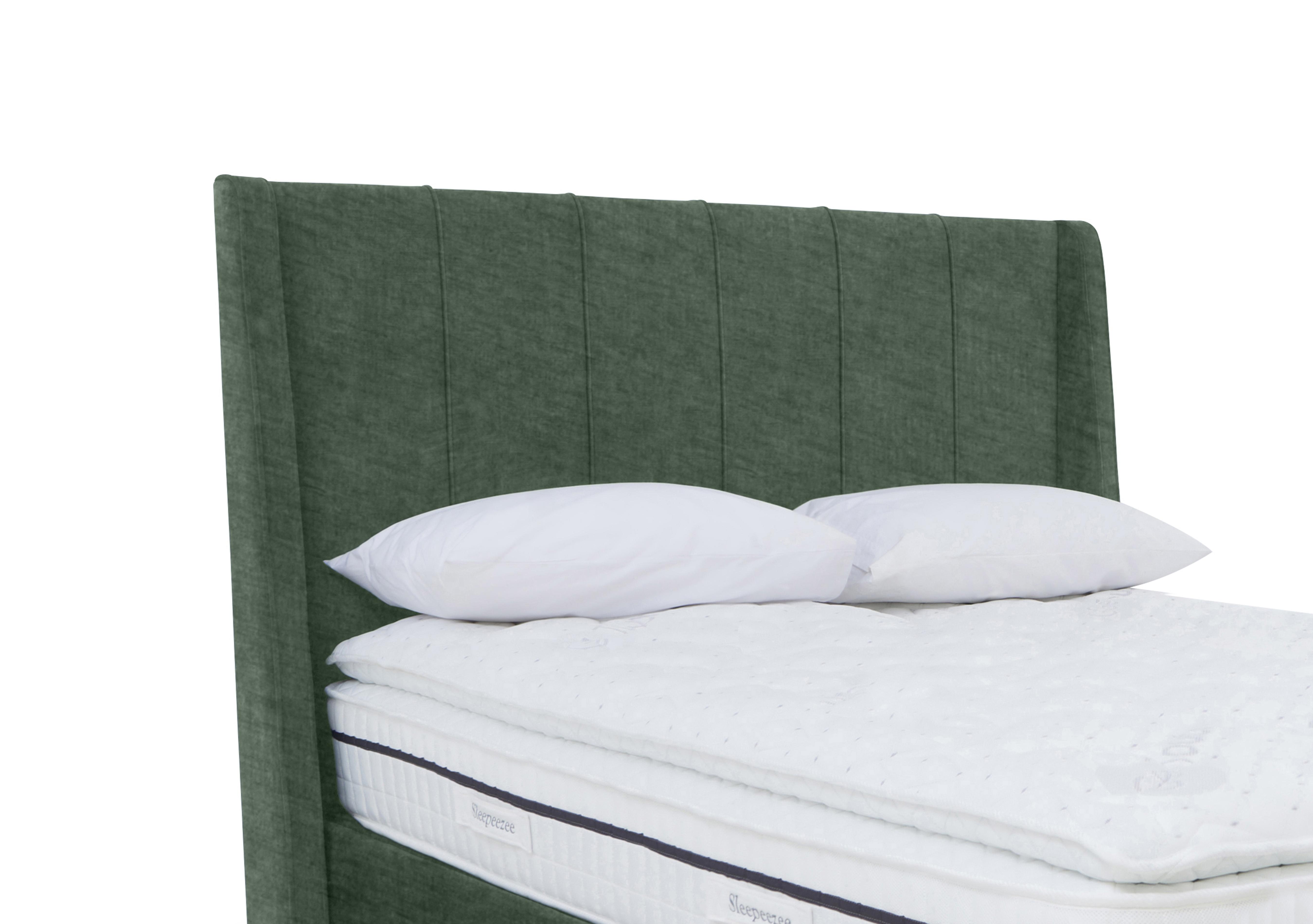 Akira Floor Standing Headboard in 502 Tormaline Green on Furniture Village