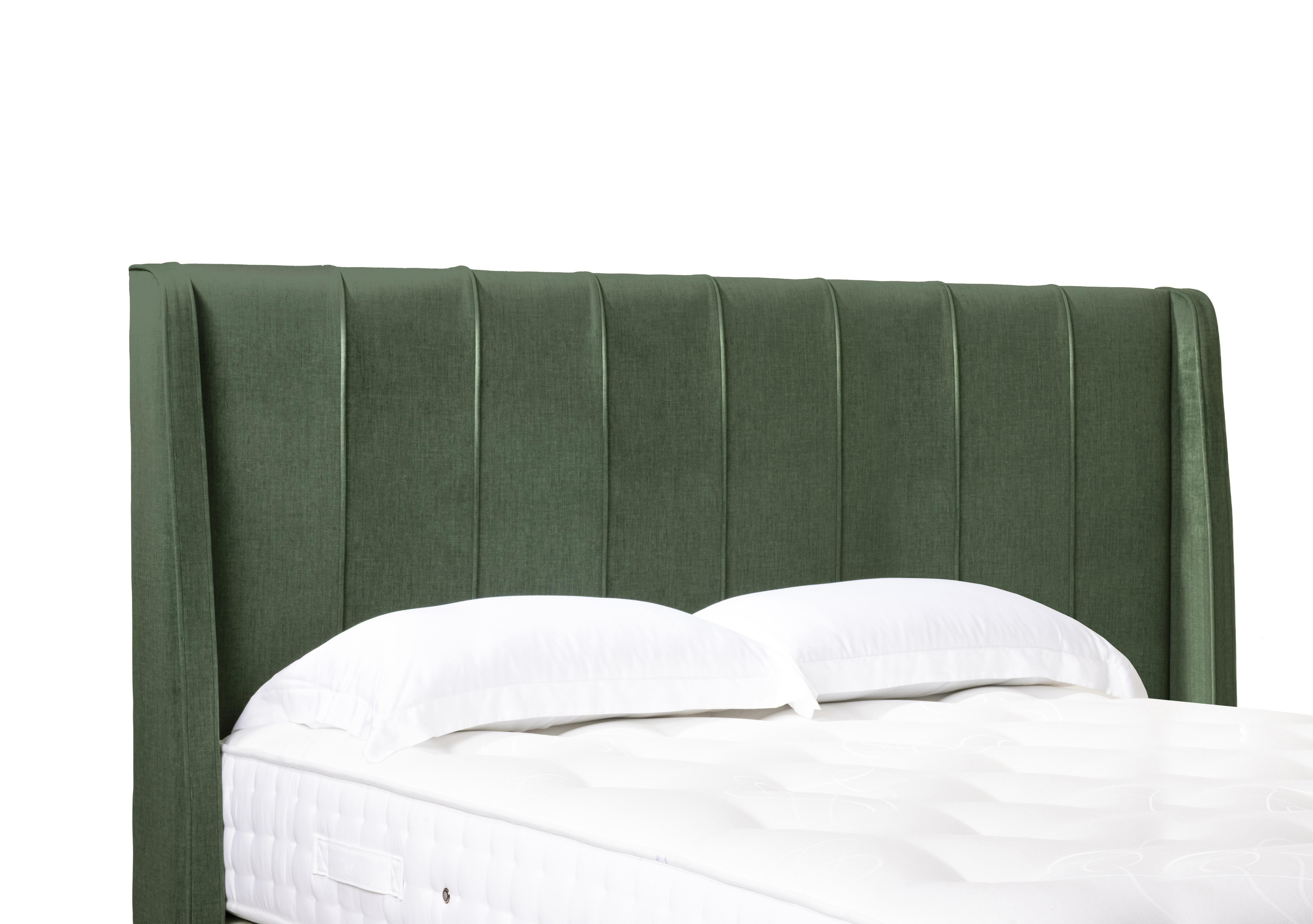 Akira High Floor Standing Headboard in 502 Tormaline Green on Furniture Village