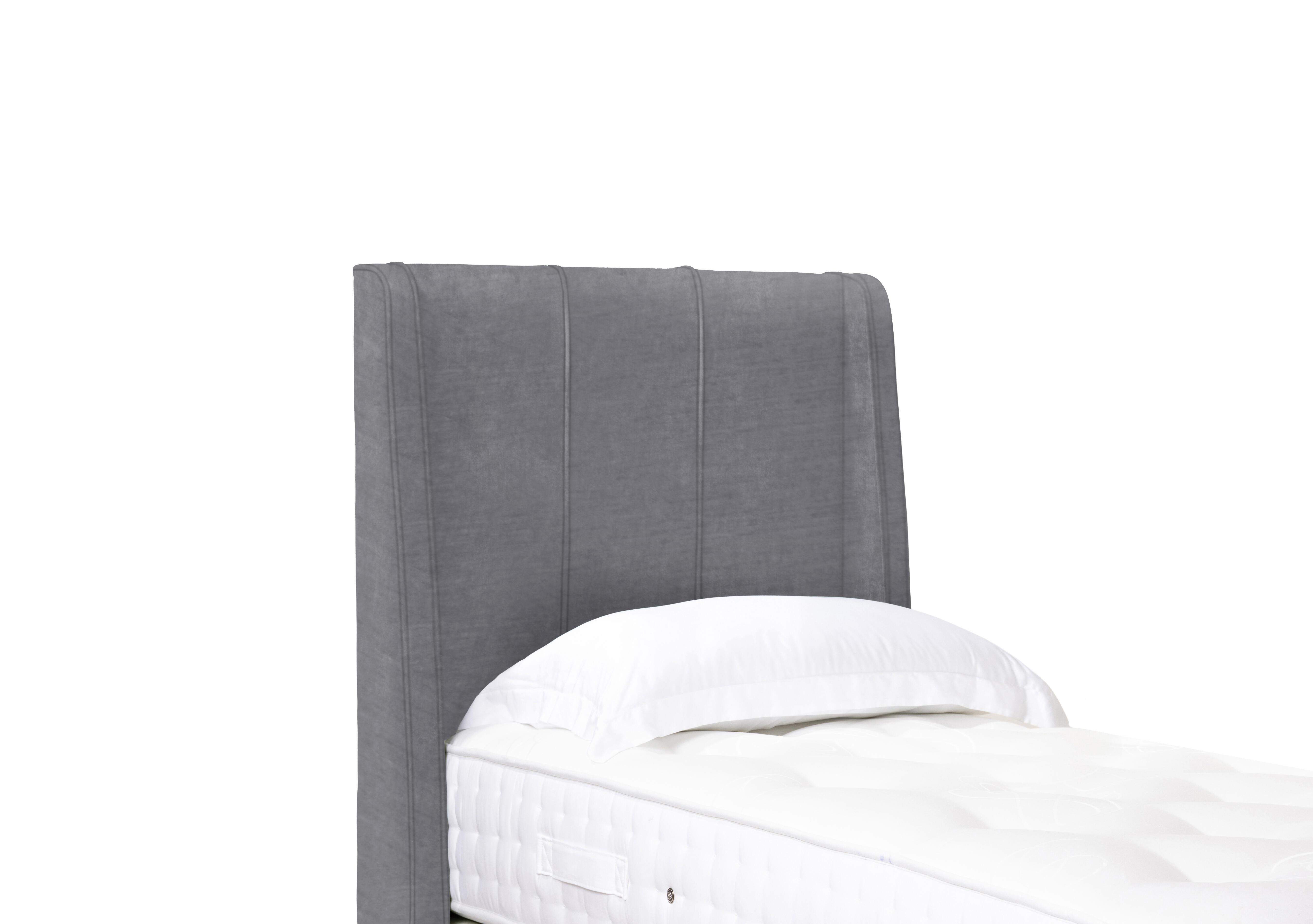Akira High Floor Standing Headboard in Aston Steel on Furniture Village