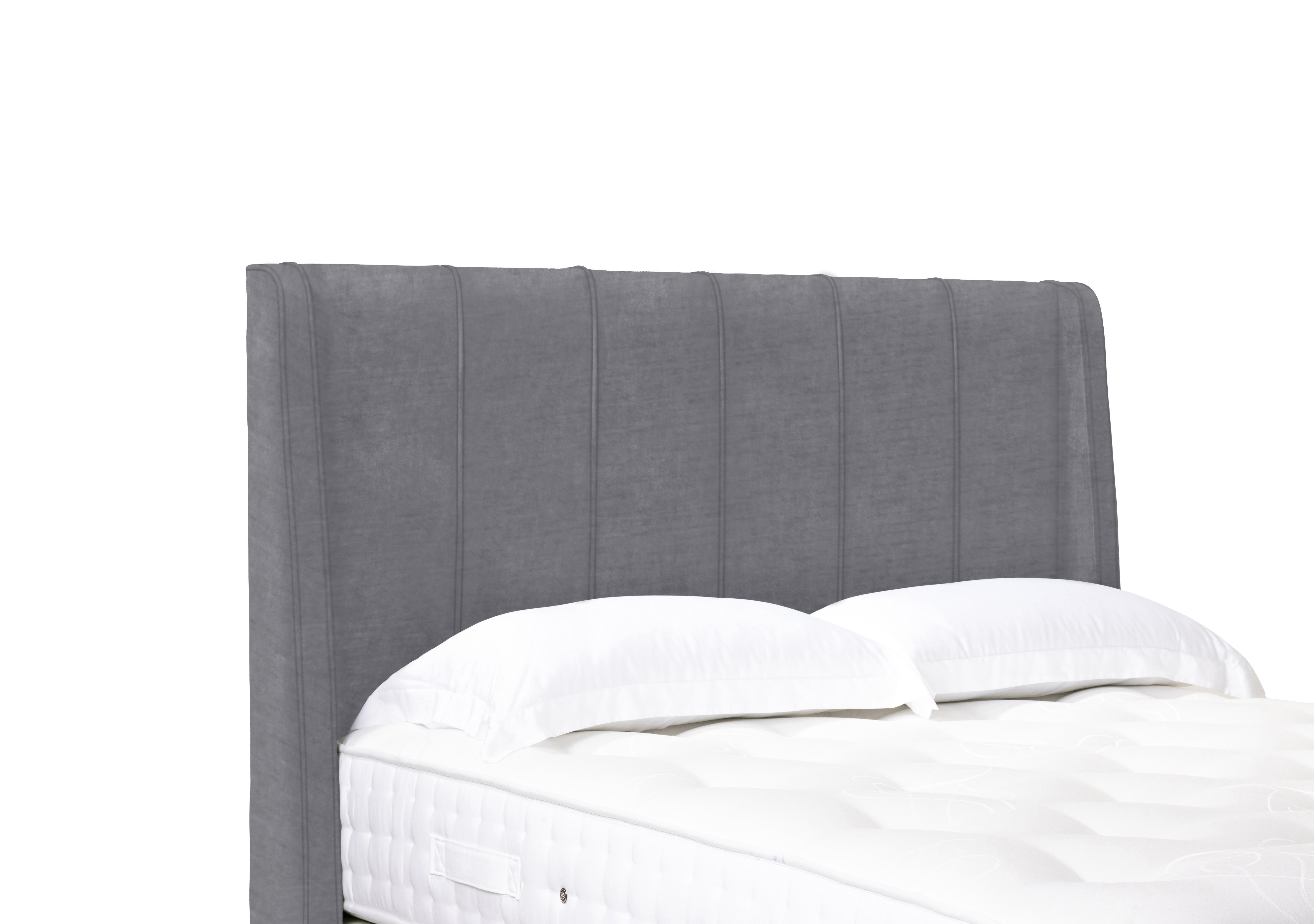 Akira High Floor Standing Headboard in Aston Steel on Furniture Village