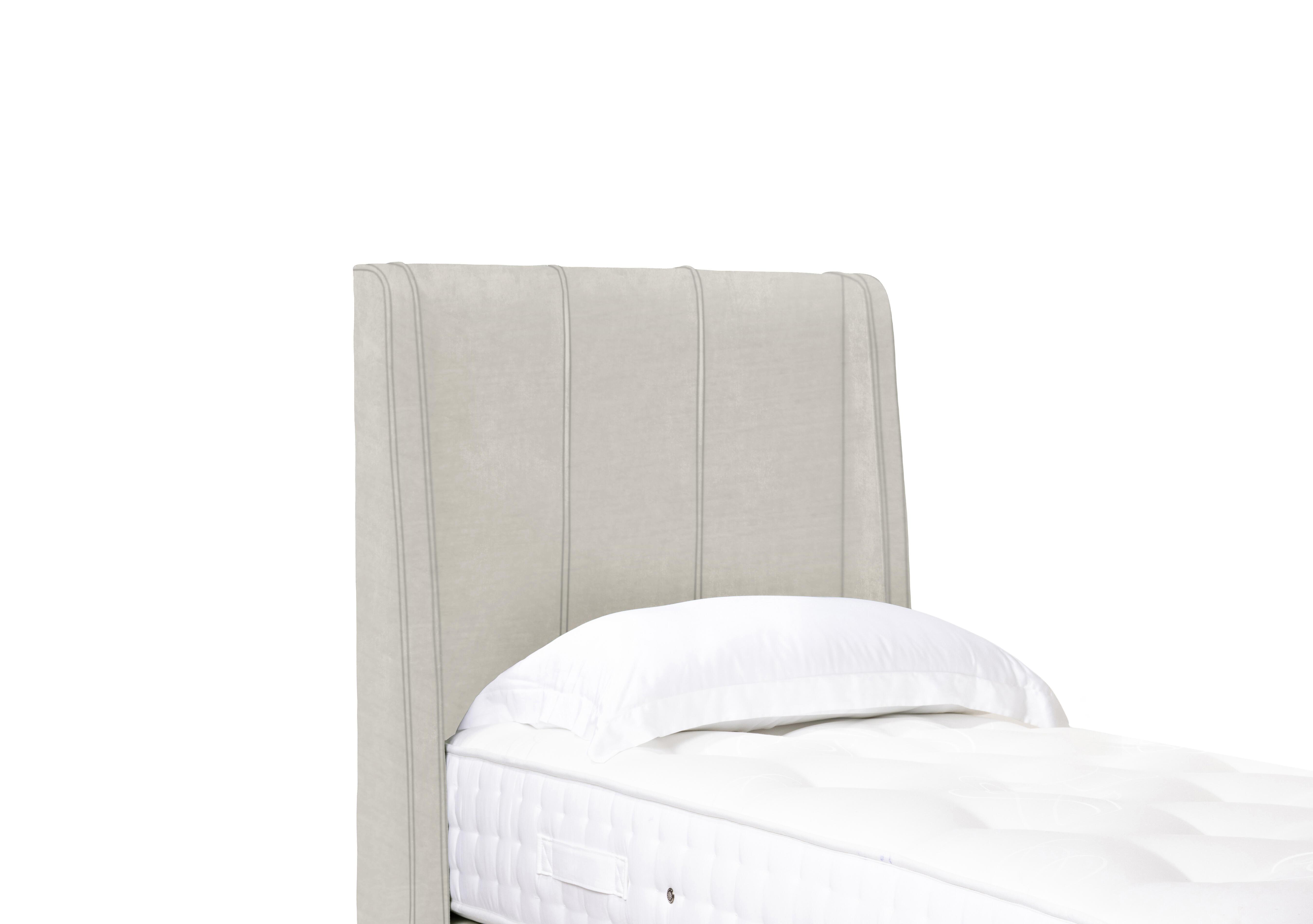 Akira High Floor Standing Headboard in Plush Ecru on Furniture Village