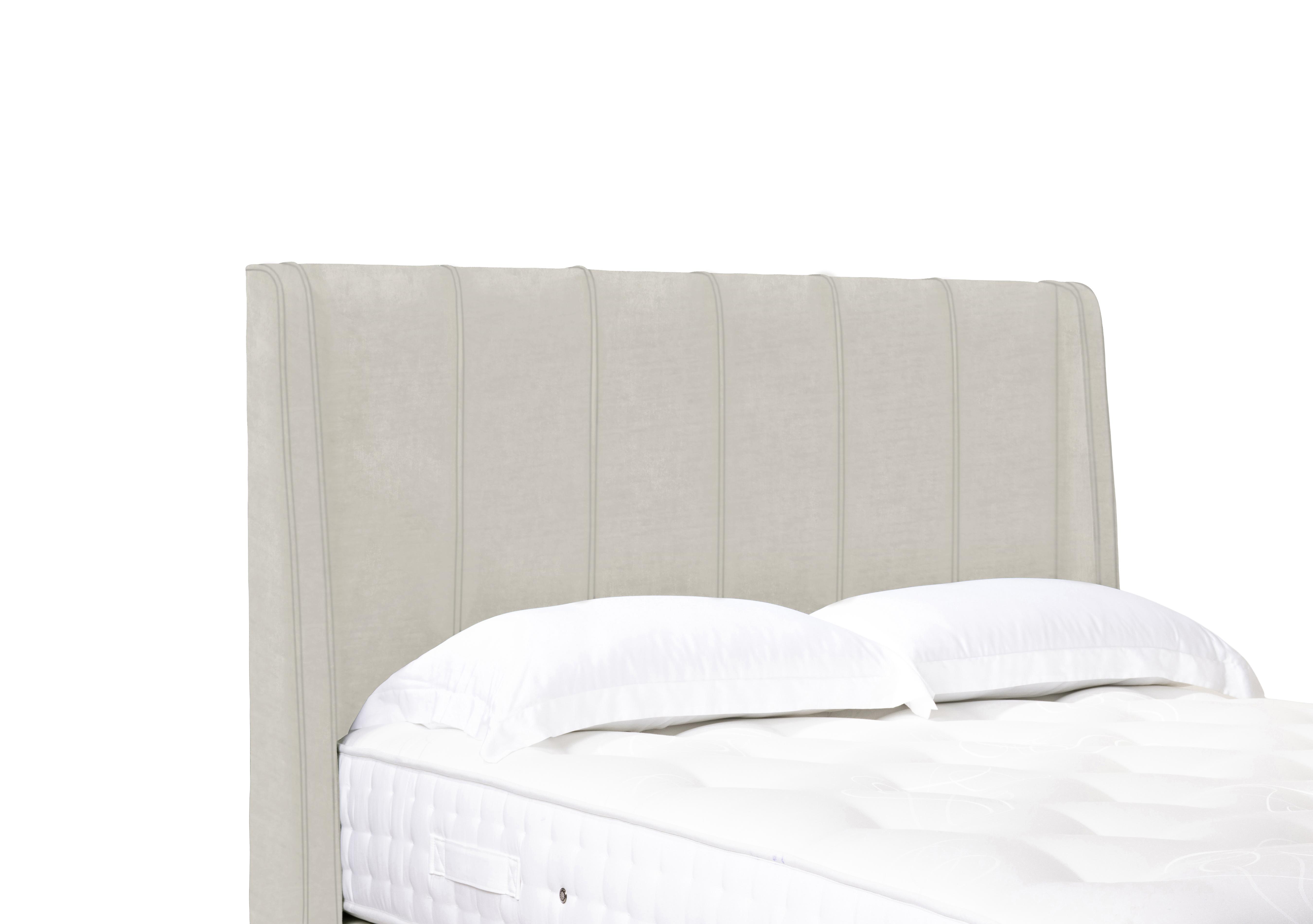 Akira High Floor Standing Headboard in Plush Ecru on Furniture Village