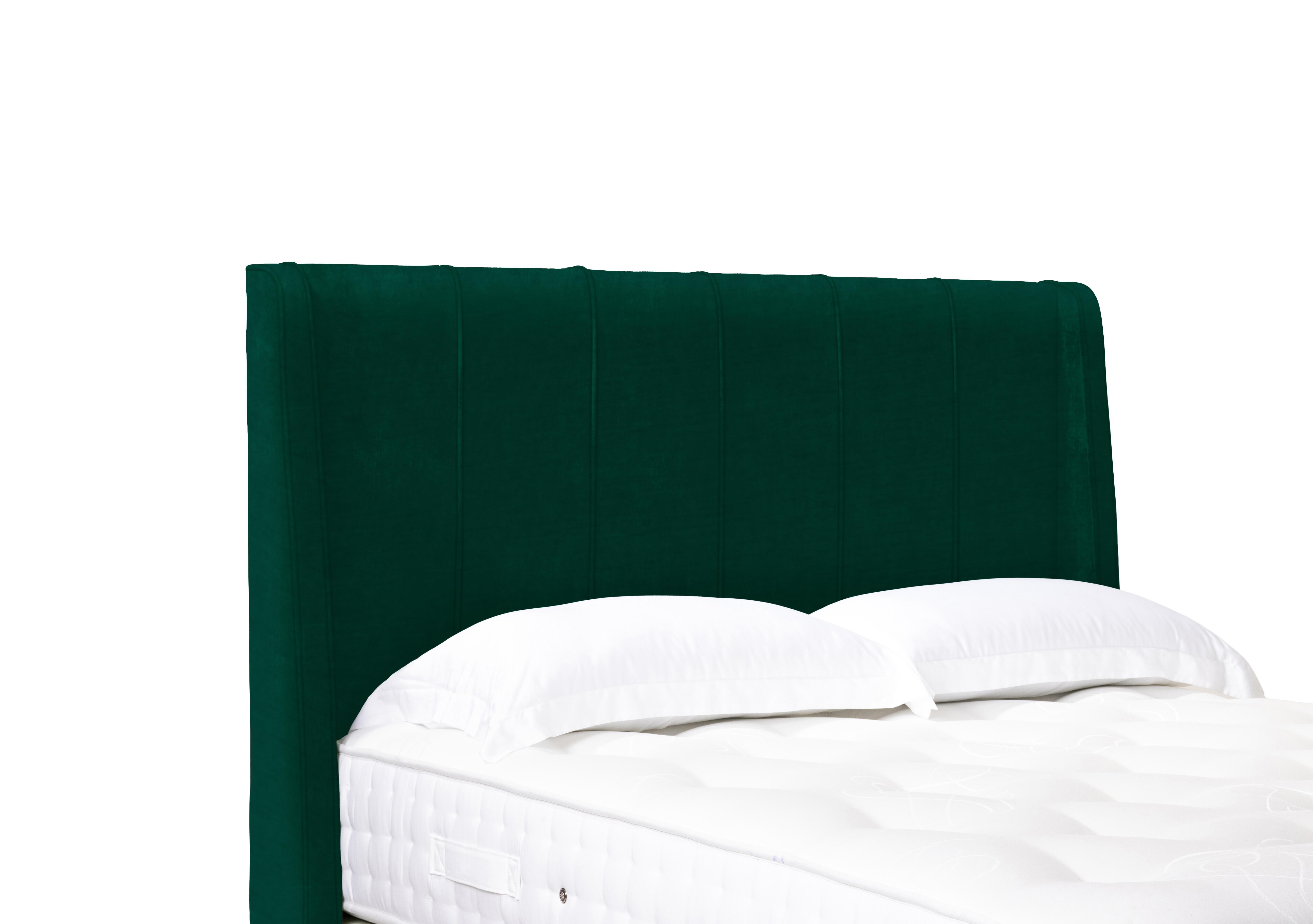 Artisan Collection Akira High Floor Standing Headboard in Plush Emerald on Furniture Village