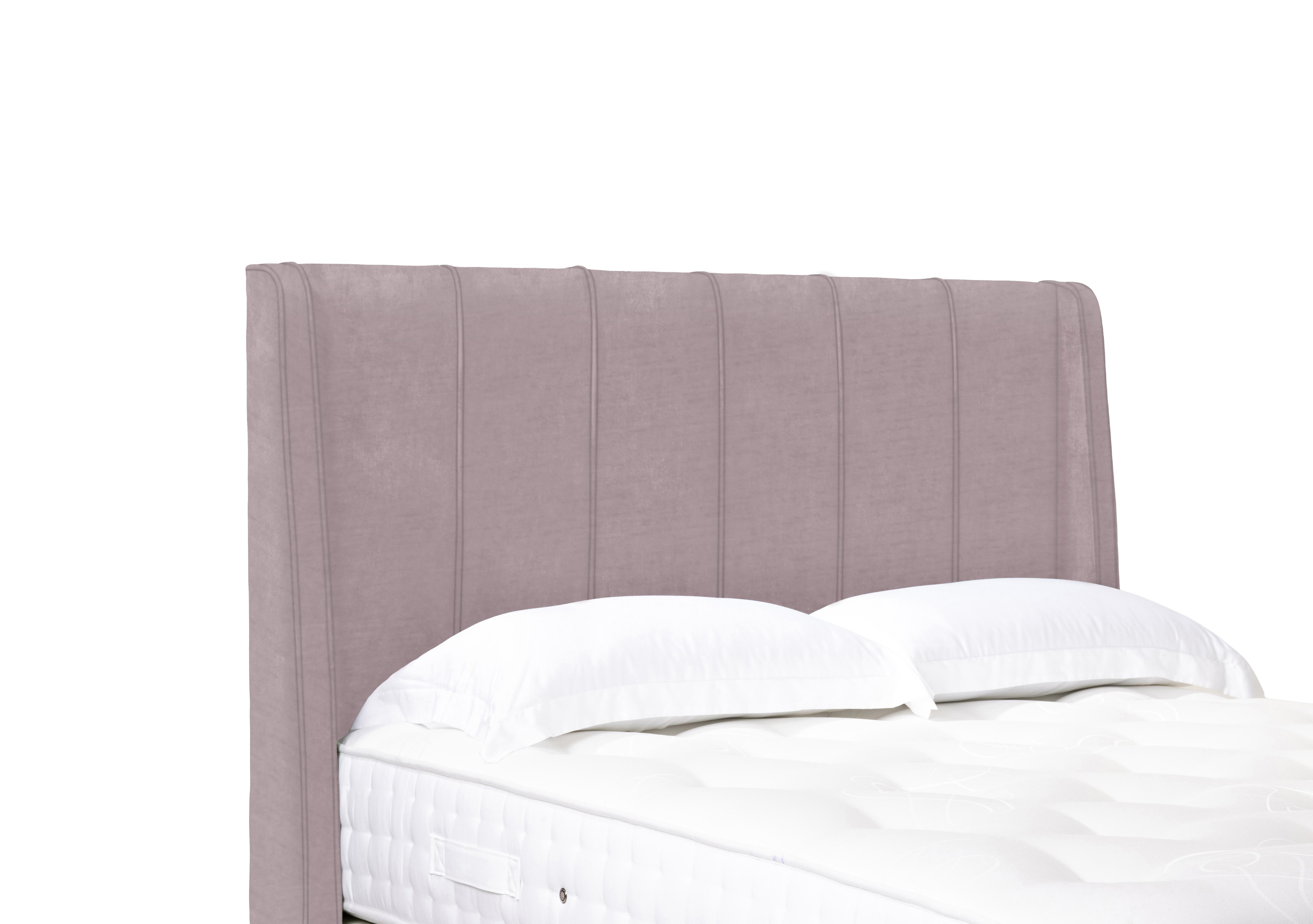 Akira High Floor Standing Headboard in Plush Lilac on Furniture Village