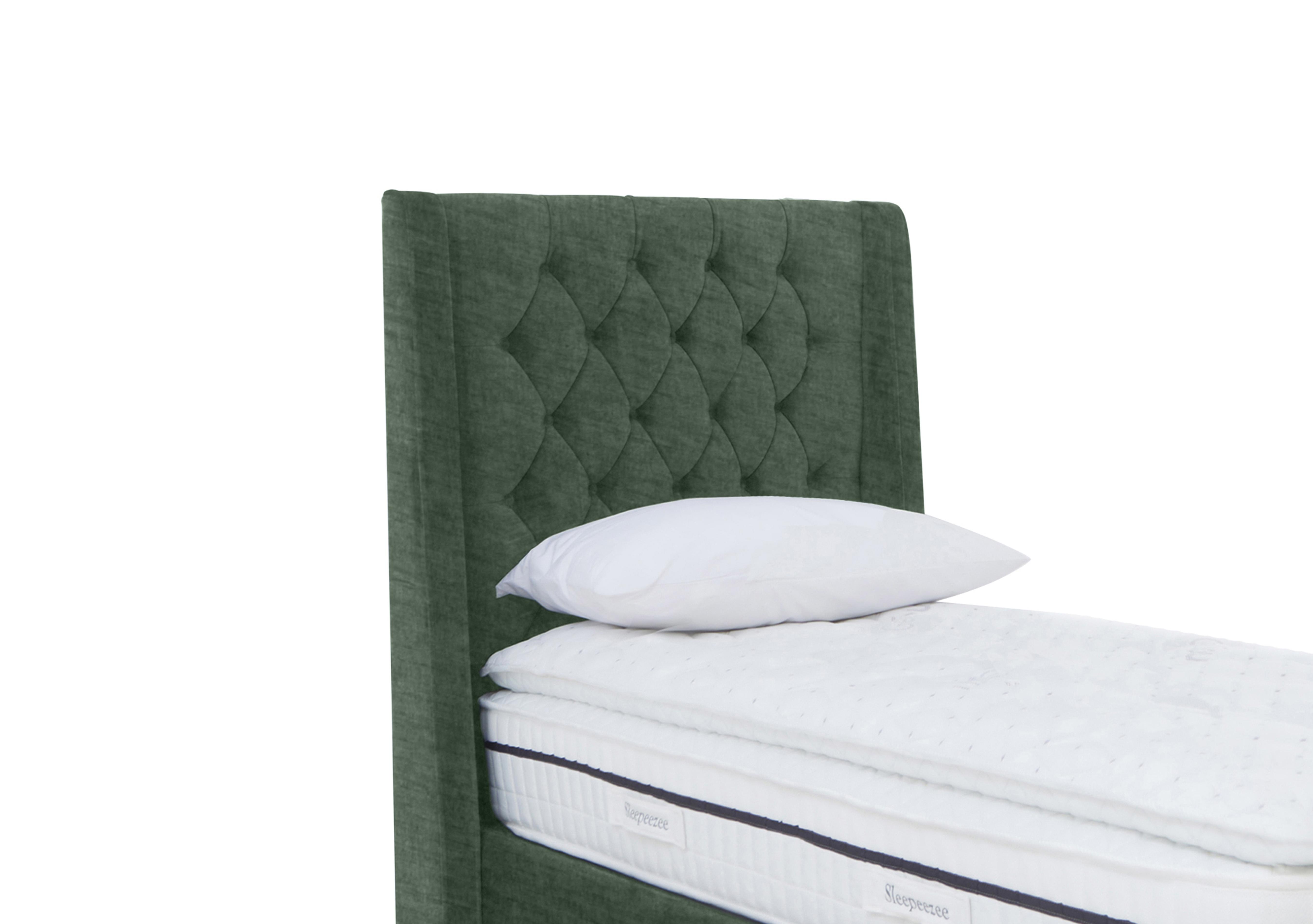 Zen Floor Standing Headboard in 502 Tormaline Green on Furniture Village