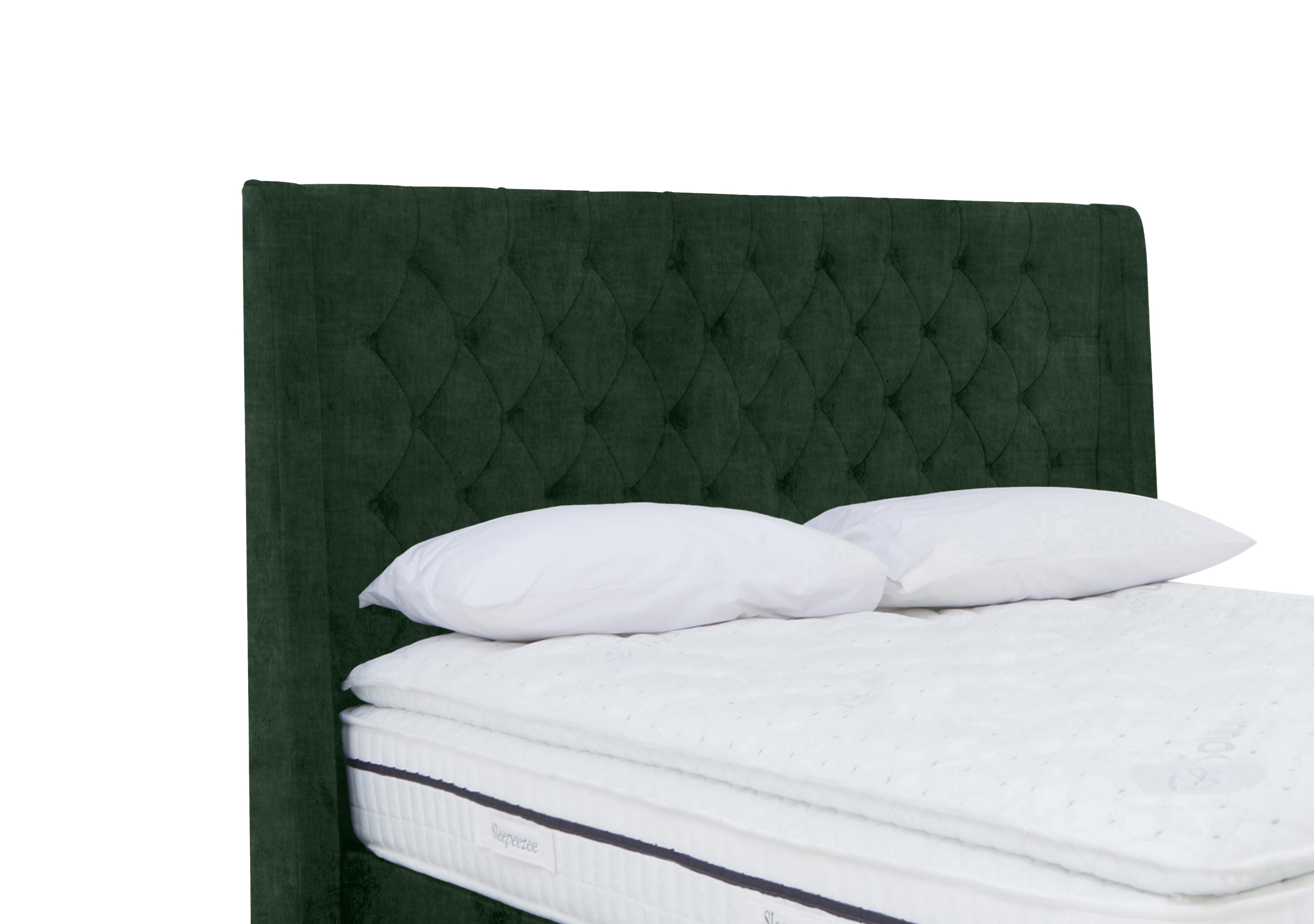 Artisan Collection Zen High Floor Standing Headboard in 502 Tormaline Green on Furniture Village
