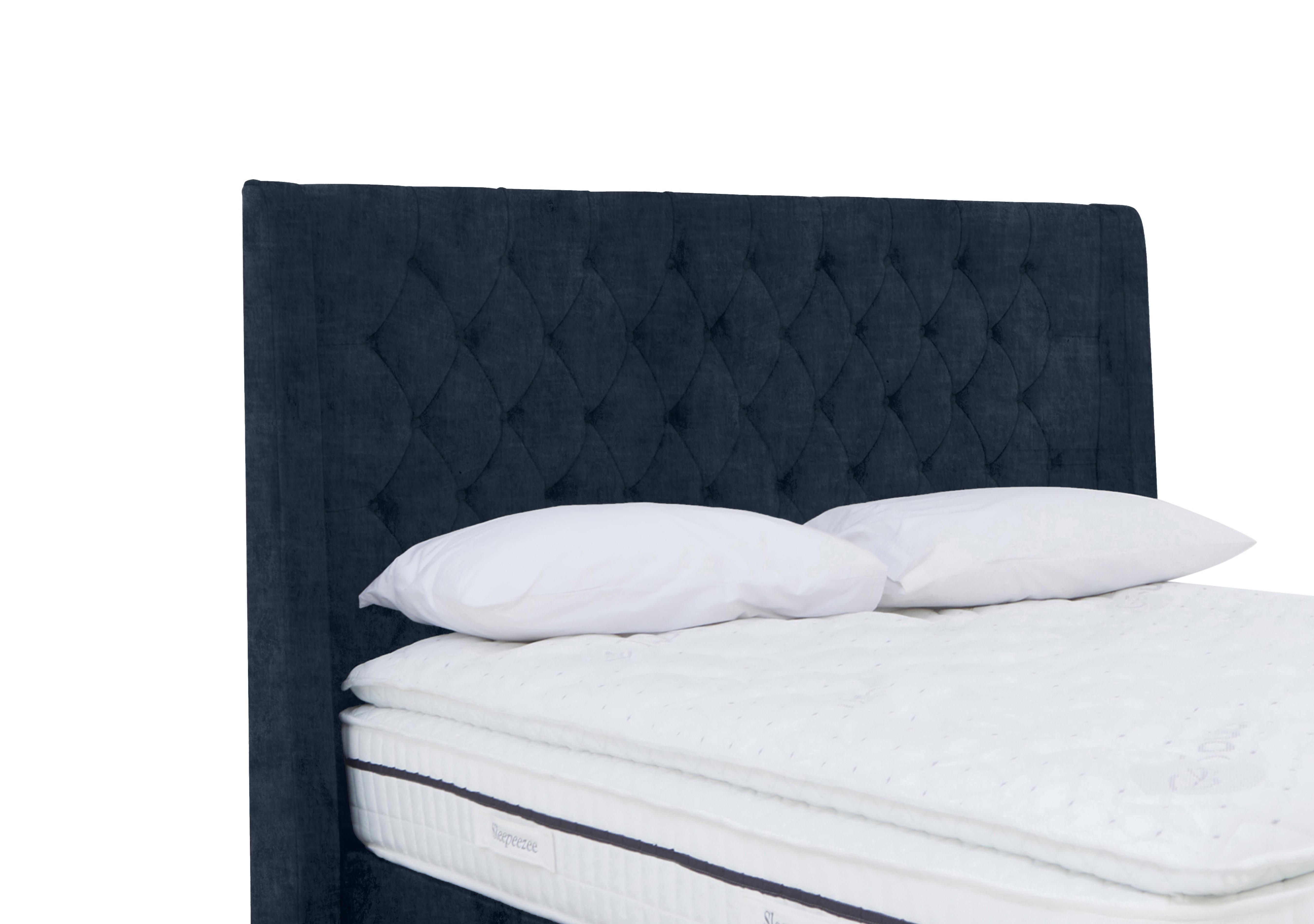 Artisan Collection Zen High Floor Standing Headboard in 600 Granite Blue on Furniture Village