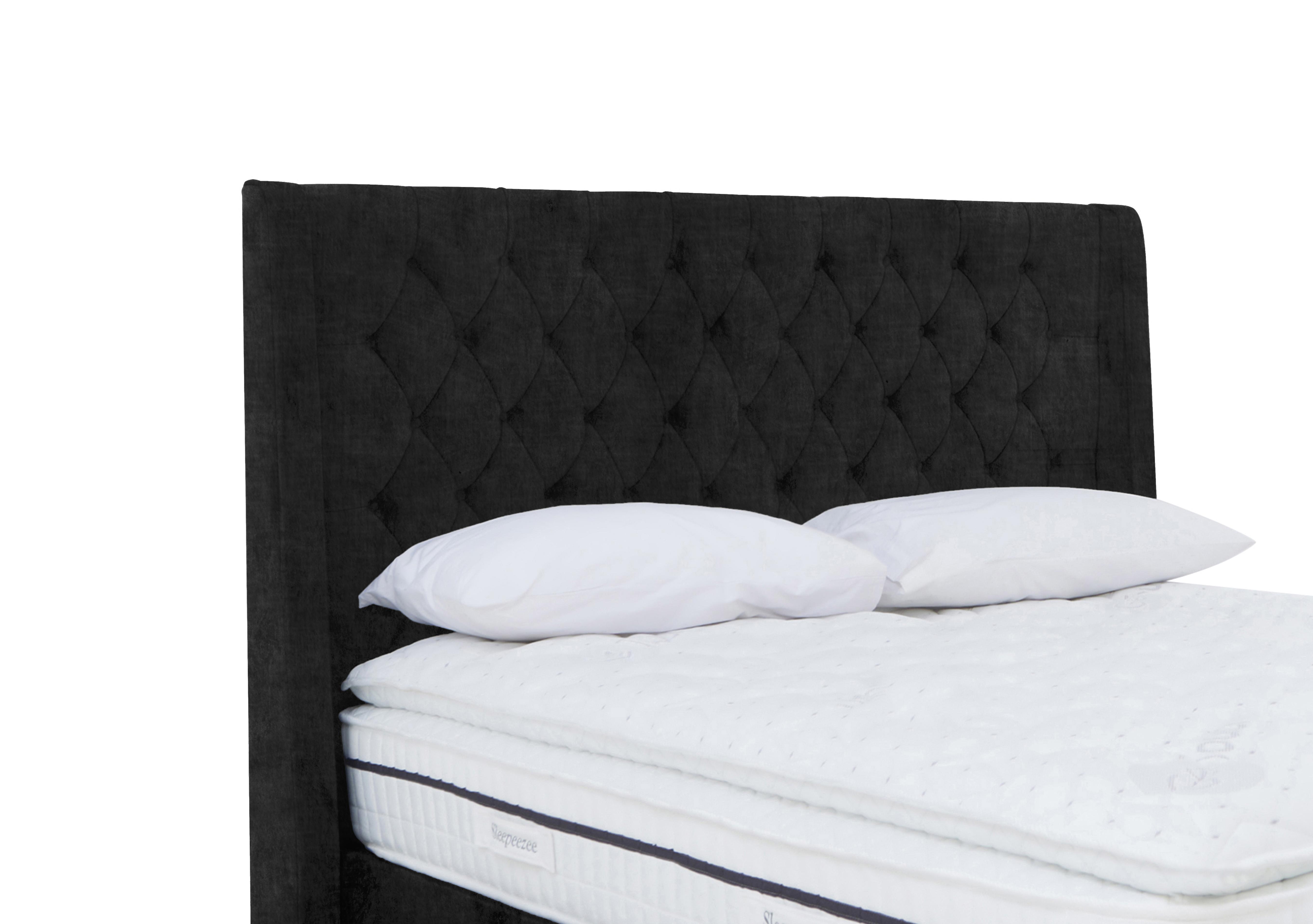 Zen High Floor Standing Headboard in 800 Smokey Quartz on Furniture Village