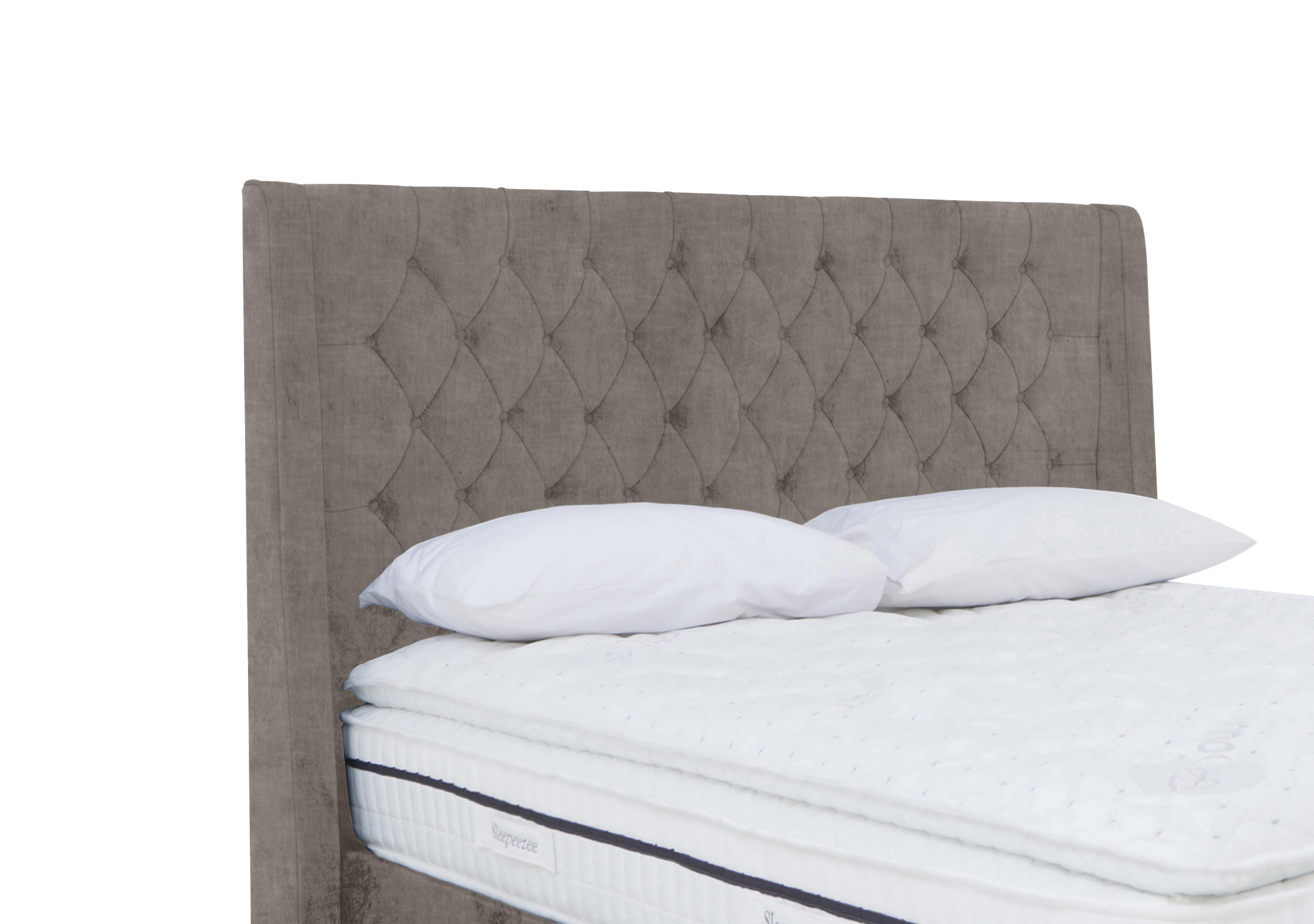 Zen High Floor Standing Headboard in 904 Warm Onyx on Furniture Village