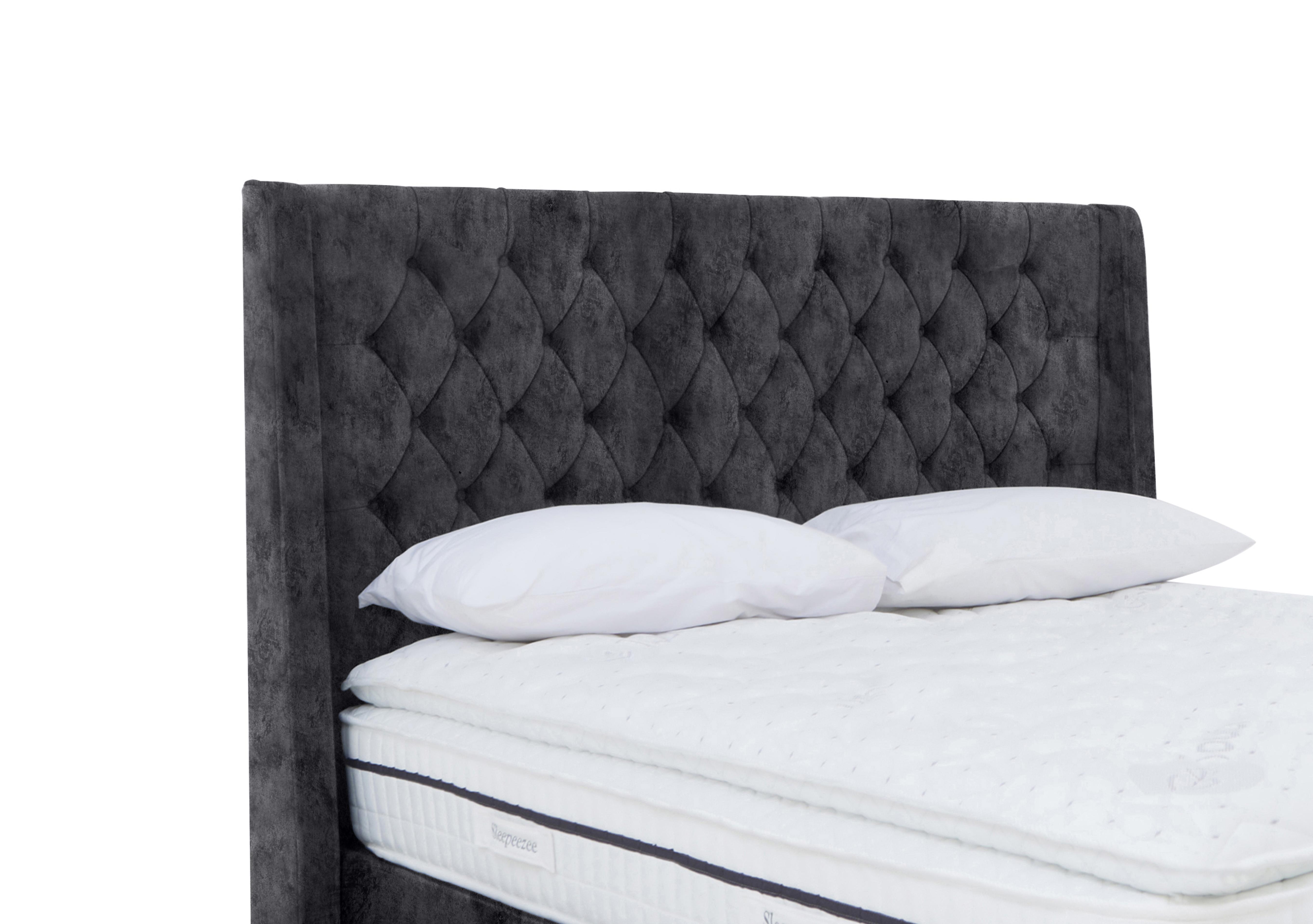 Artisan Collection Zen High Floor Standing Headboard in Daytona Coal on Furniture Village