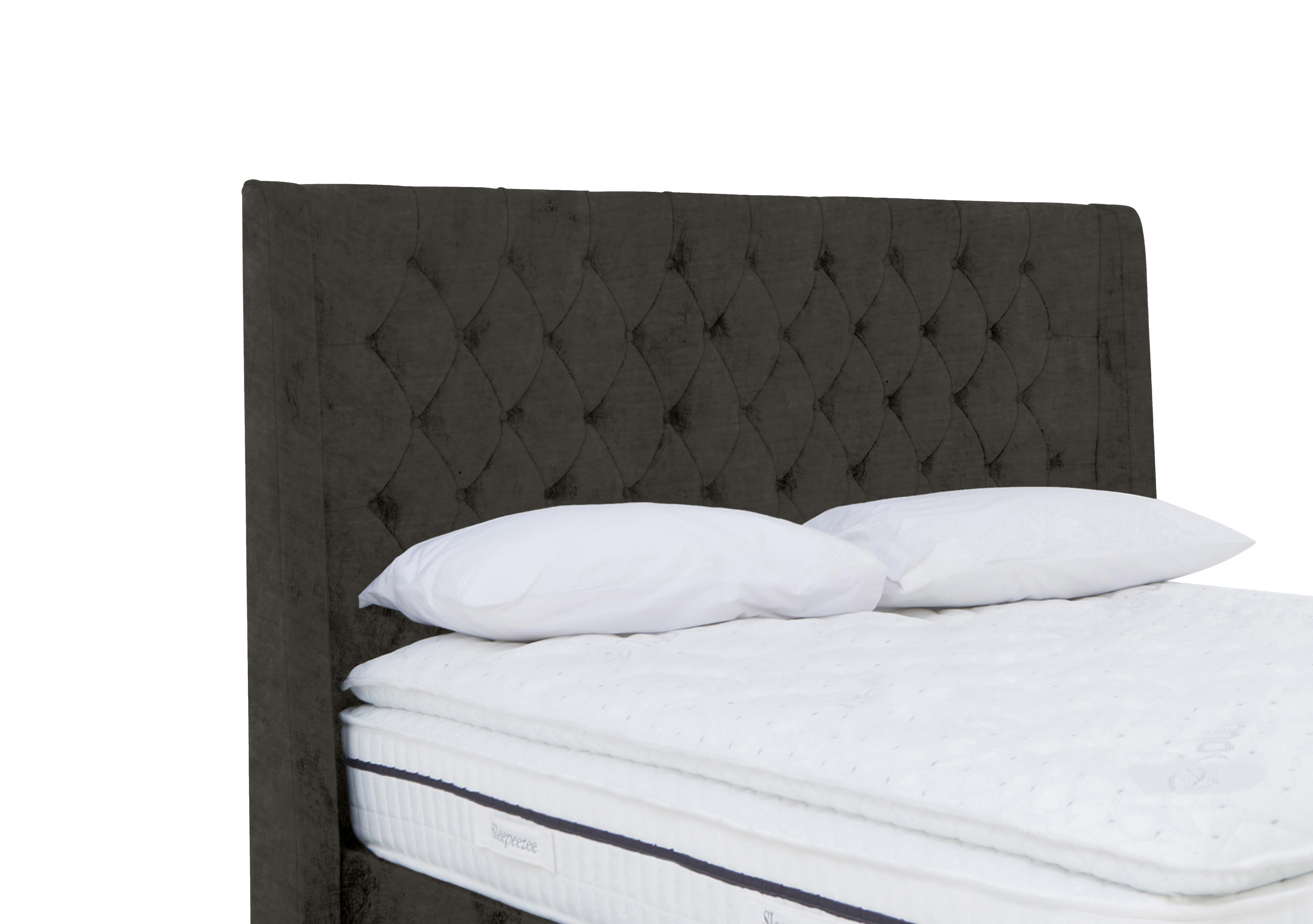 Artisan Collection Zen High Floor Standing Headboard in Milan Thunder on Furniture Village