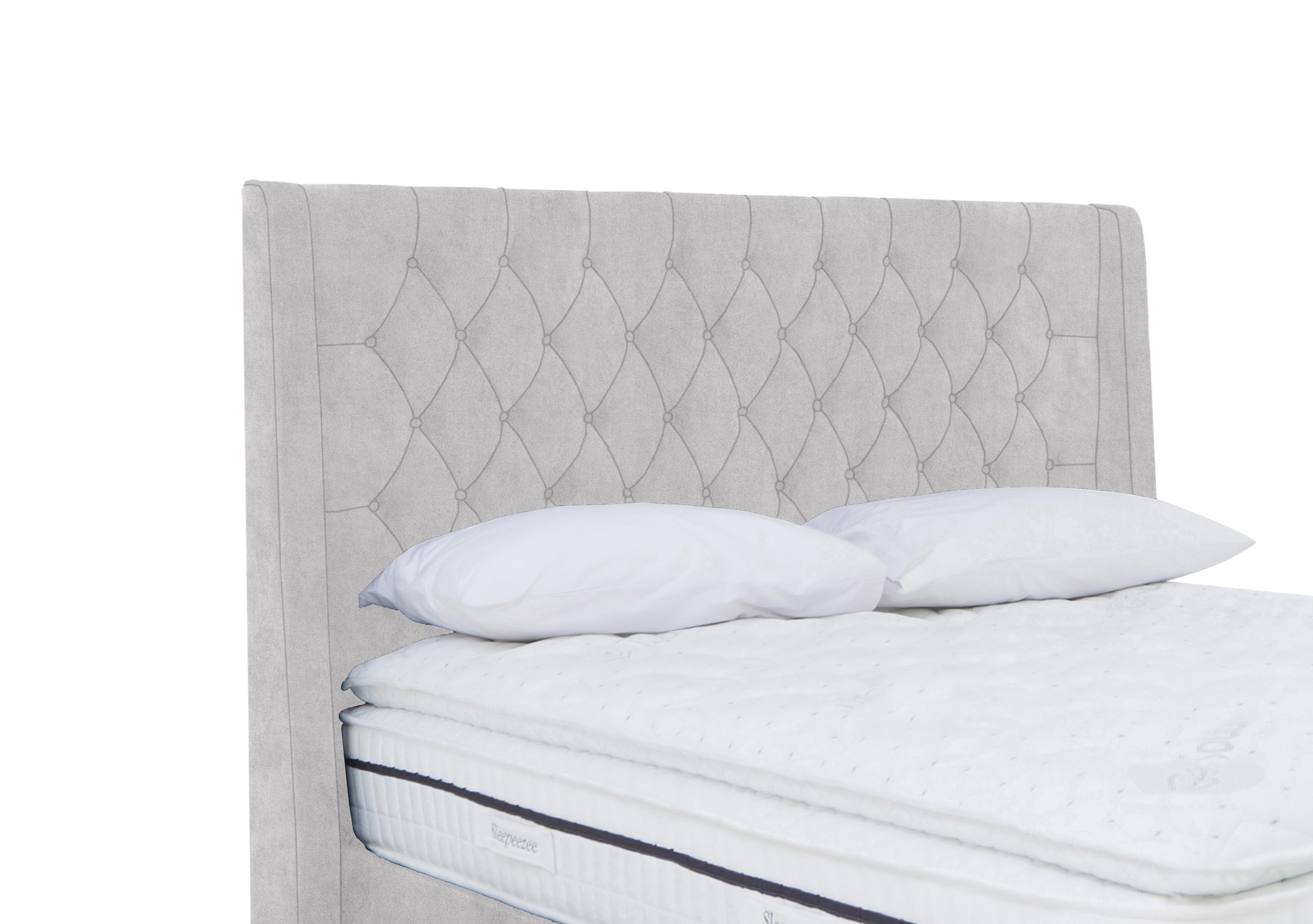 Artisan Collection Zen High Floor Standing Headboard in Queens Pebble on Furniture Village
