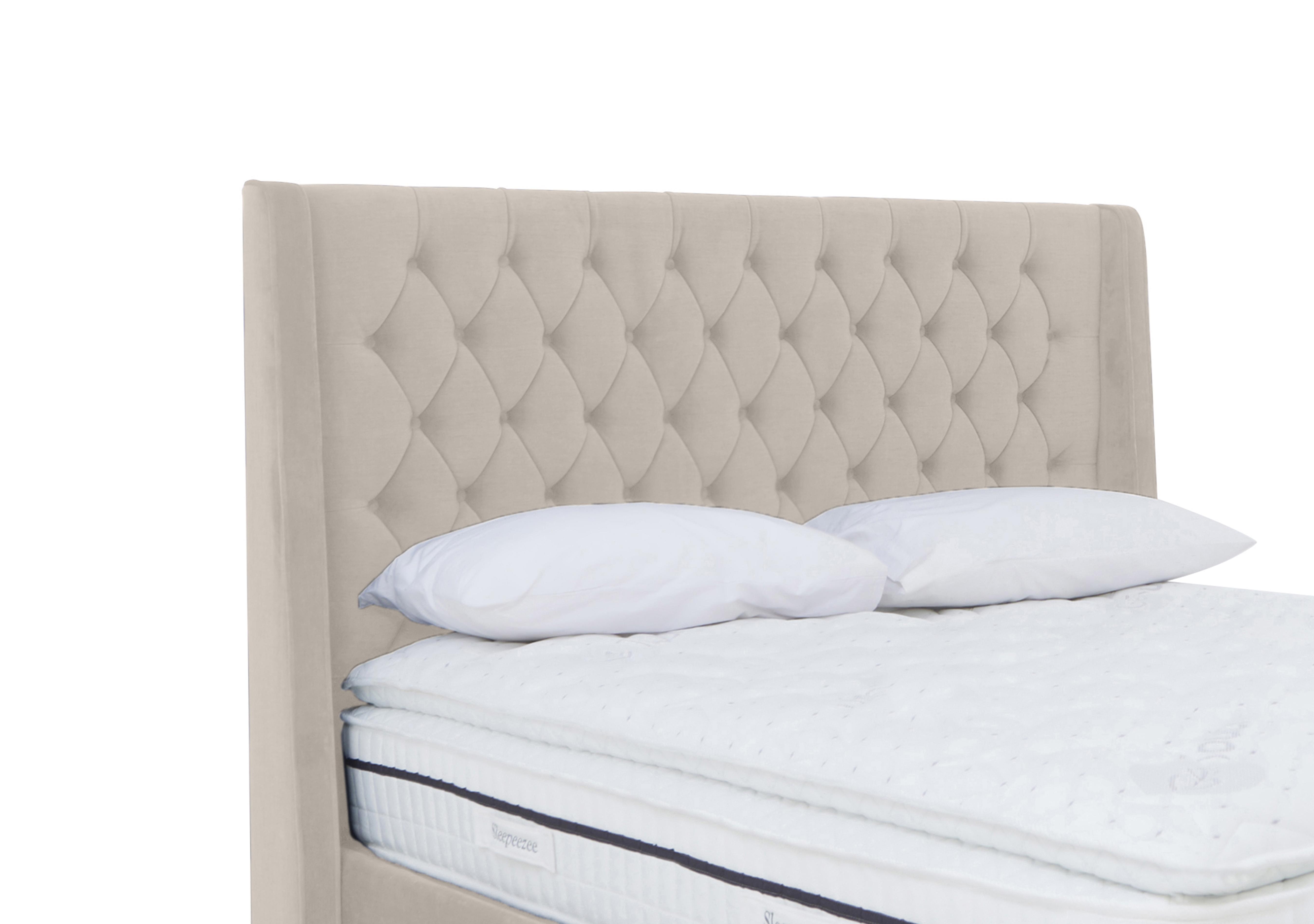 Artisan Collection Zen High Floor Standing Headboard in Seven Ivory on Furniture Village