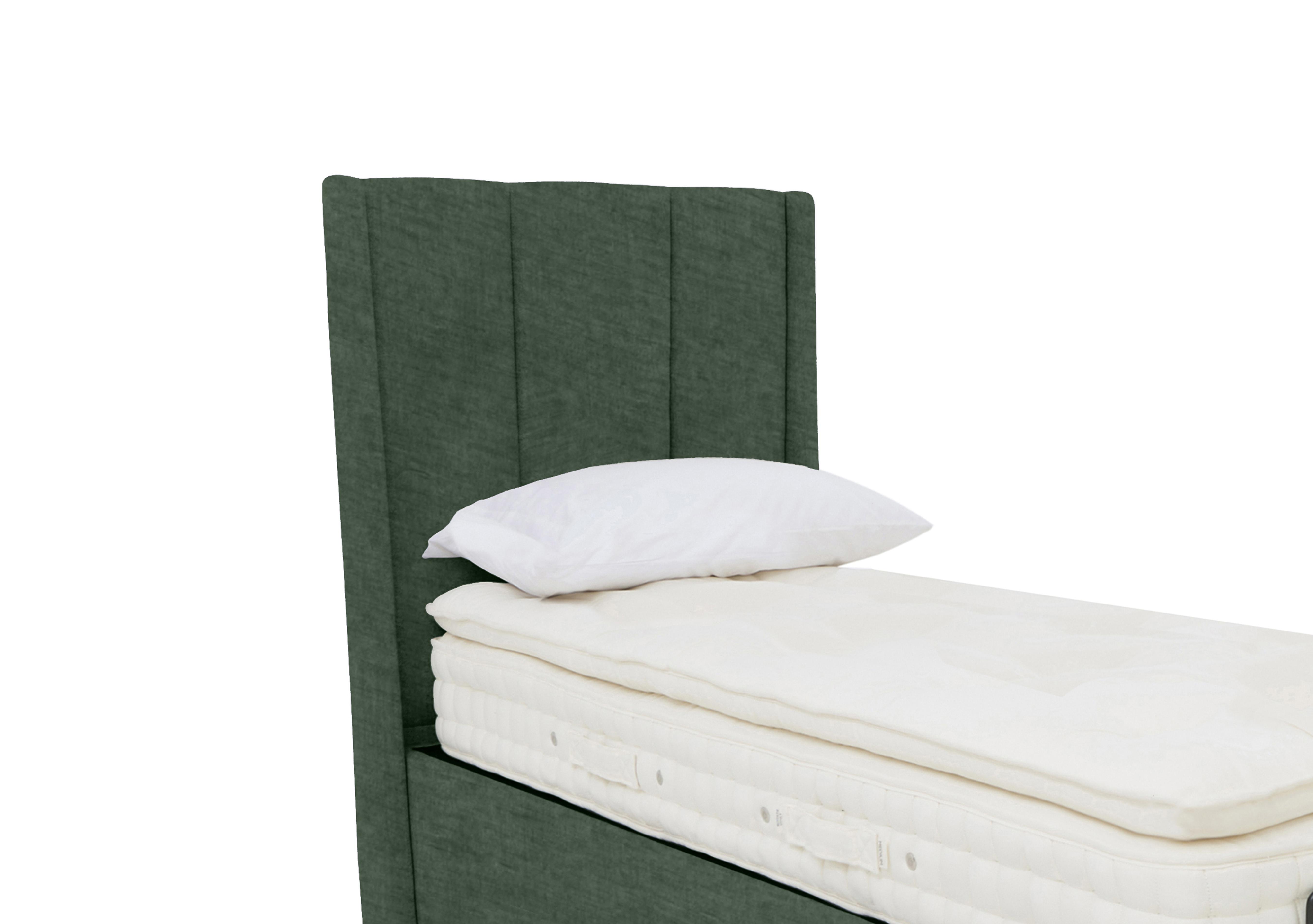 Ryo Floor Standing Headboard in 502 Tormaline Green on Furniture Village